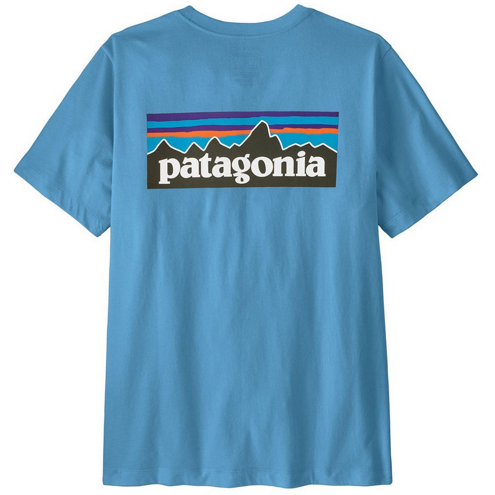 Patagonia P-6 Logo shirt heren shore blue 