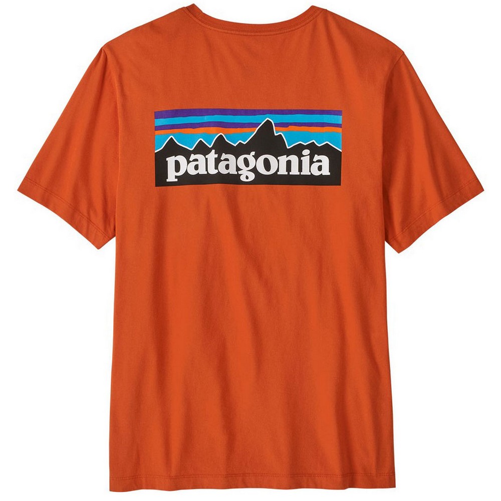 Patagonia P-6 Logo shirt heren coal orange 