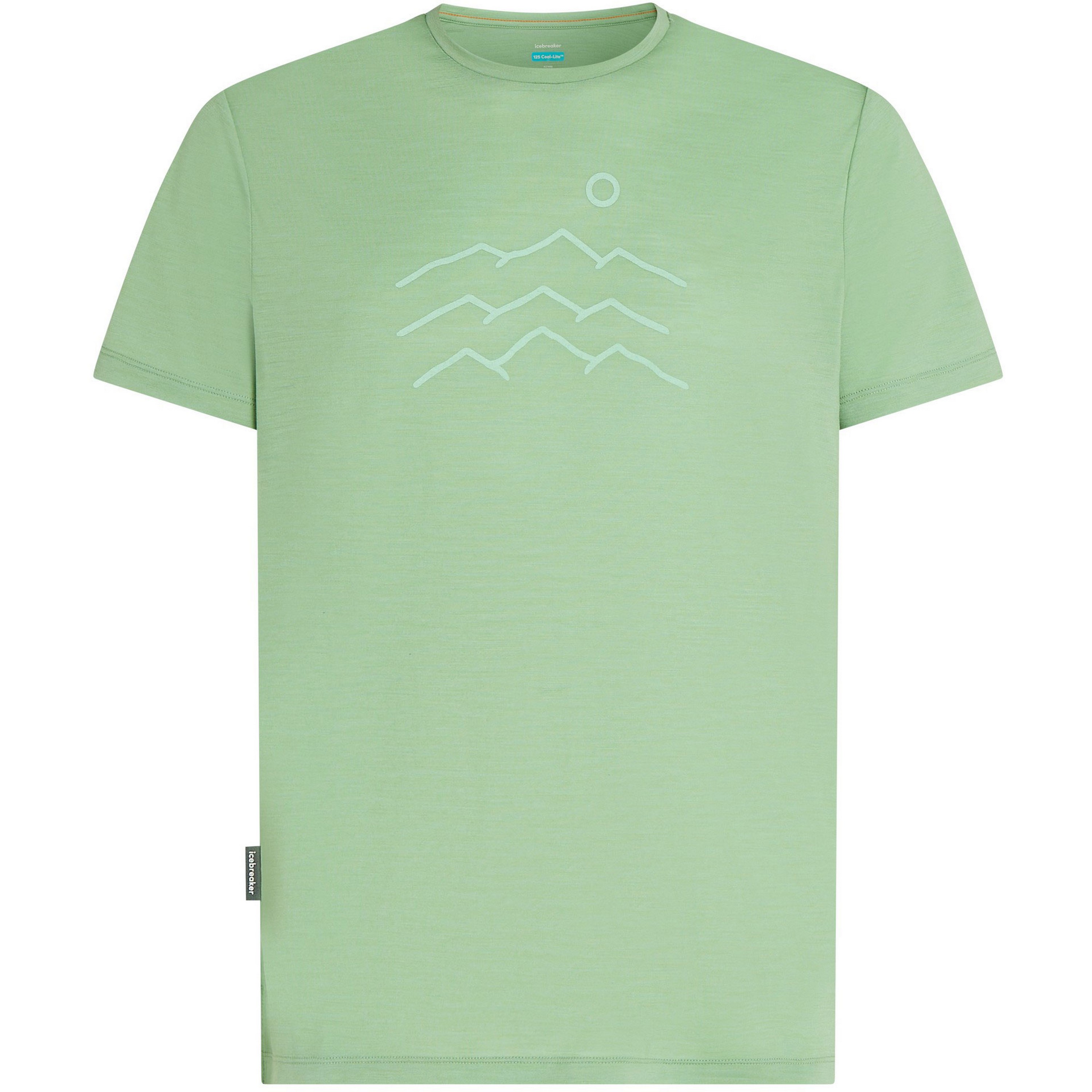 Icebreaker 125 Cool-Lite Sphere Across The Peaks shirt heren seaglass