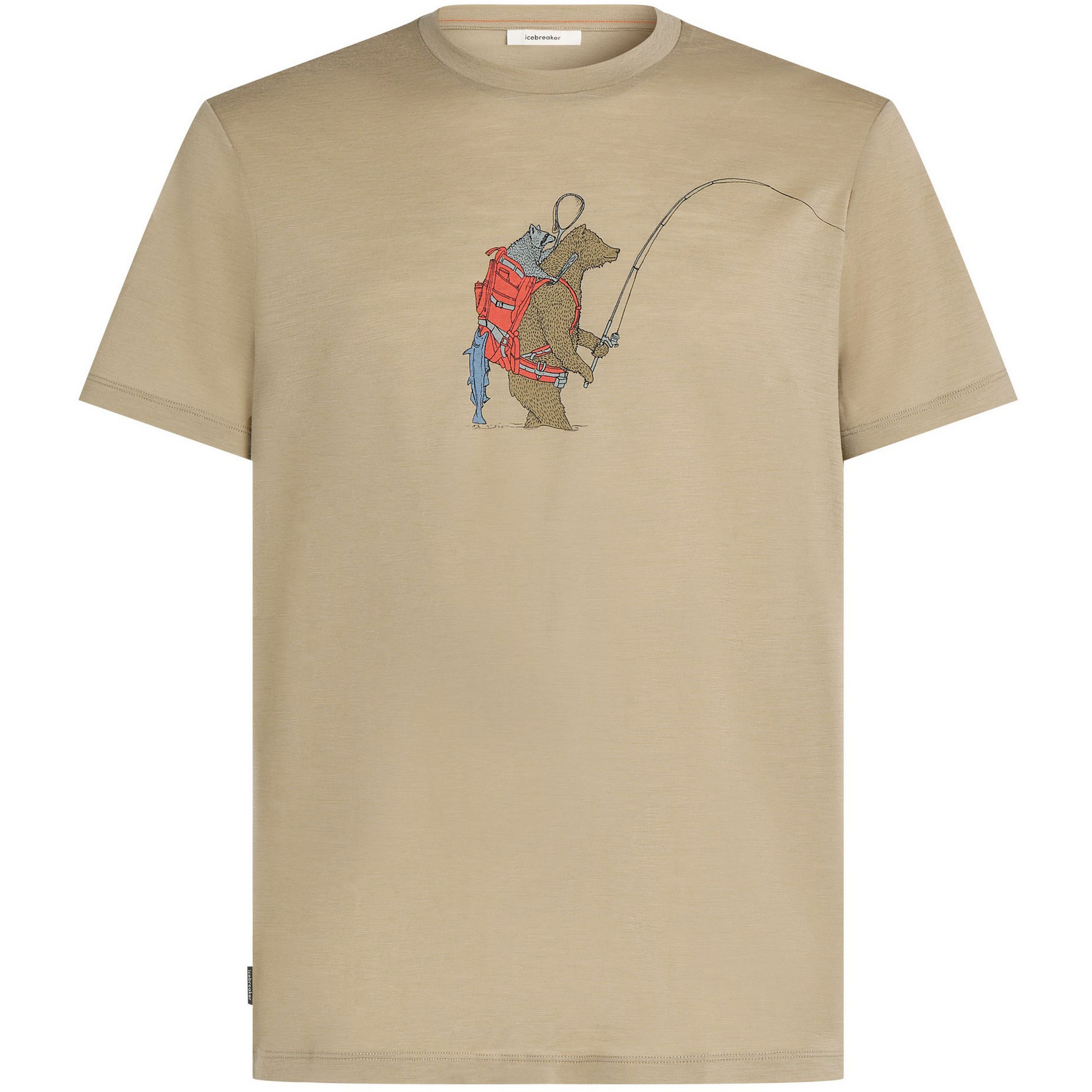 Icebreaker 150 Tech Lite Bear Catch shirt heren flagstone 