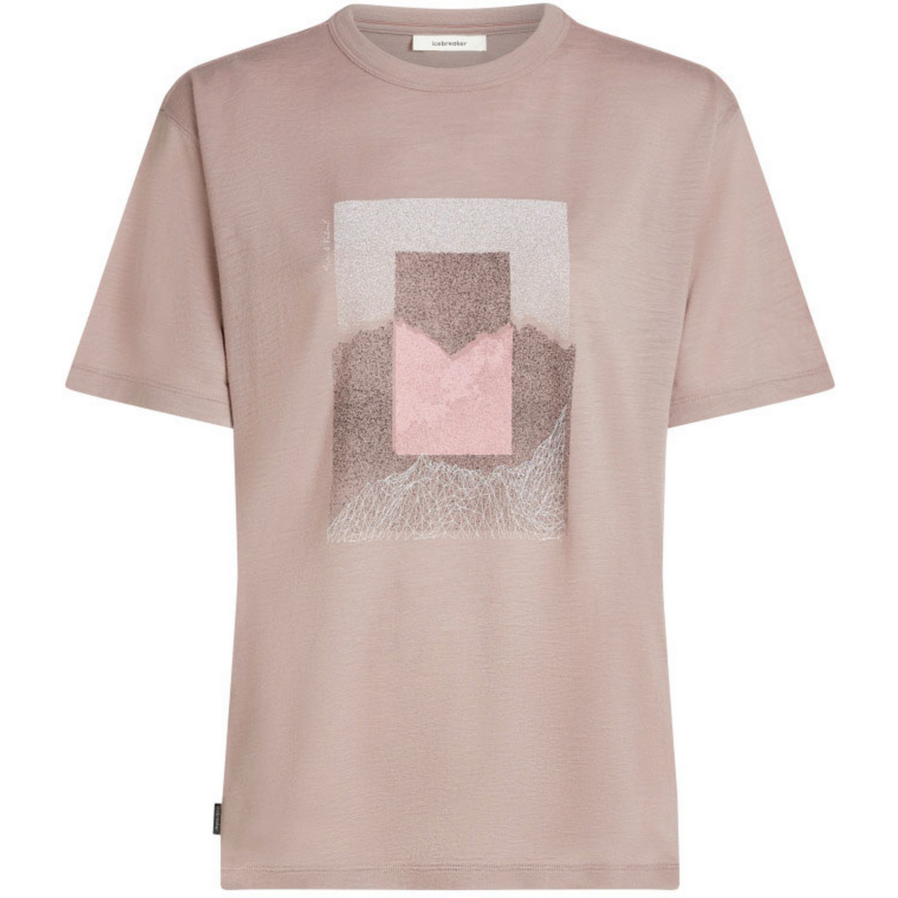 Icebreaker 150 Tech Lite Relax Mountain Shift shirt dames pink quartz