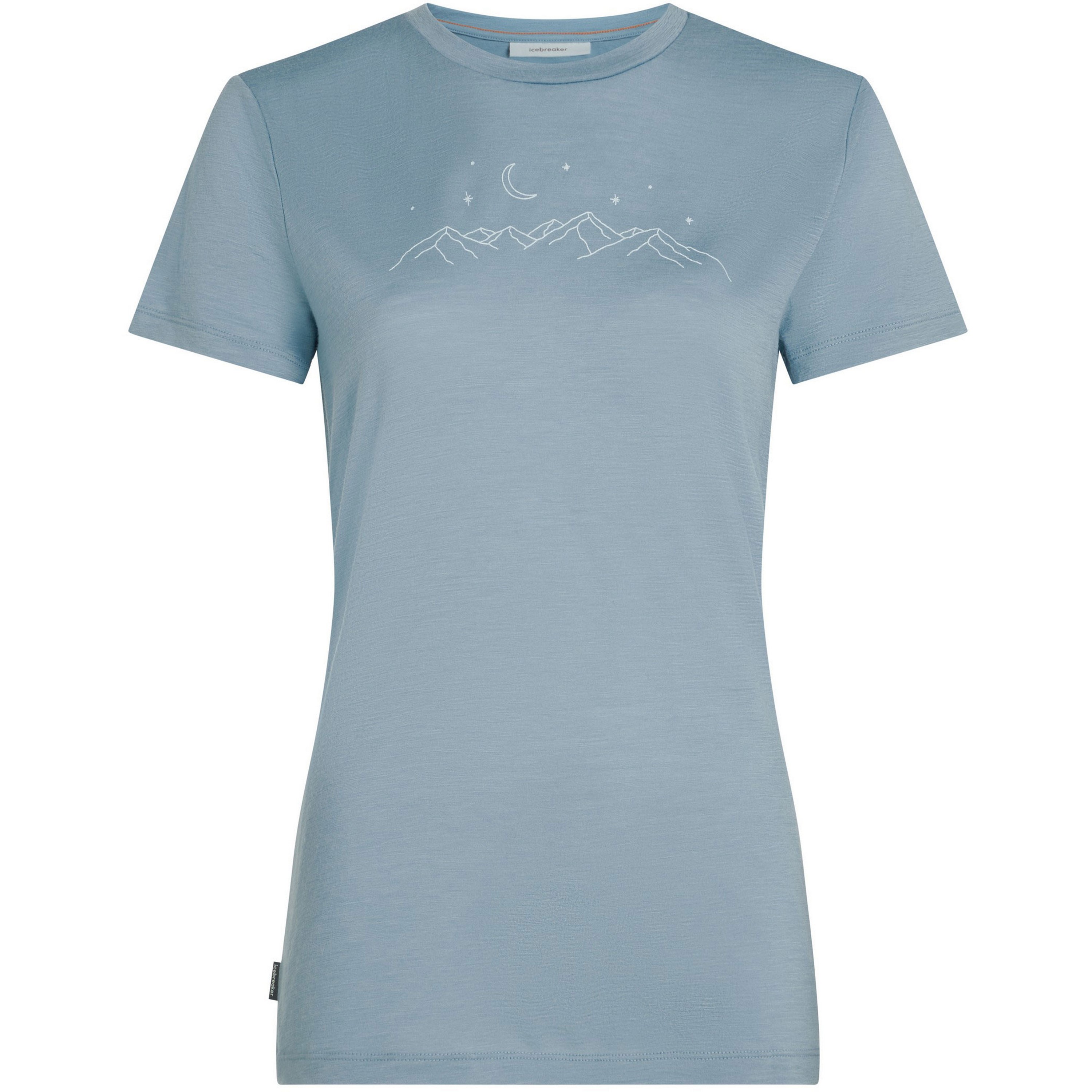 Icebreaker 150 Tech Lite Sparkling Stars shirt dames flint blue