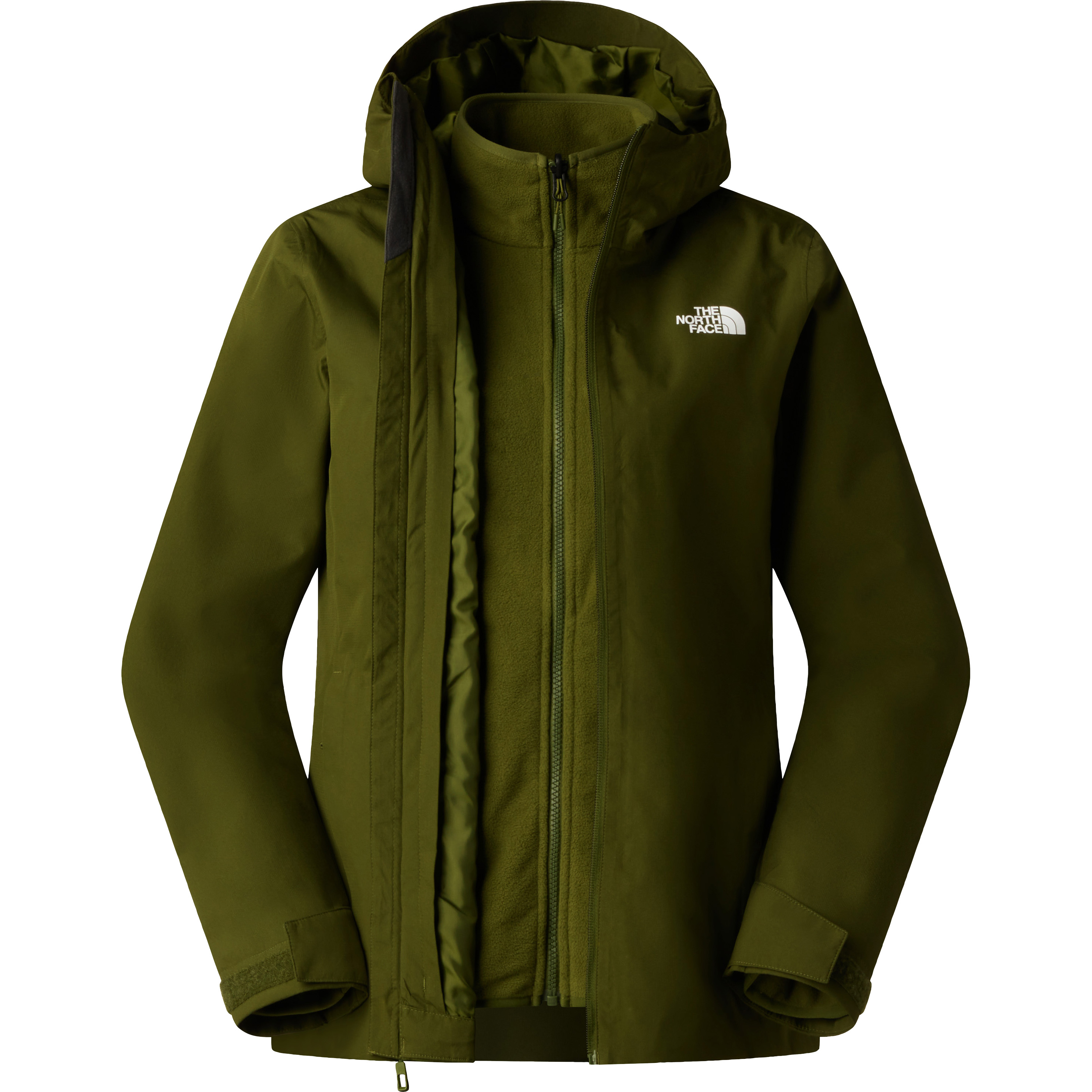 The North Face Quest Triclimate 3-in-1 outdoor jack dames woodland green
