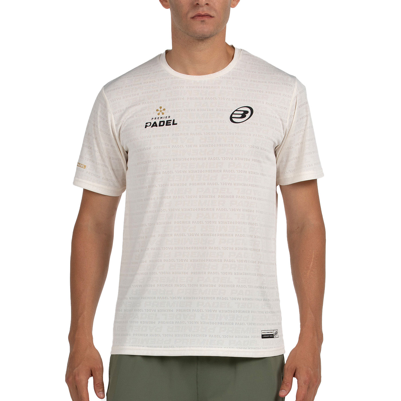 Bullpadel Prilep tennisshirt heren ecru 