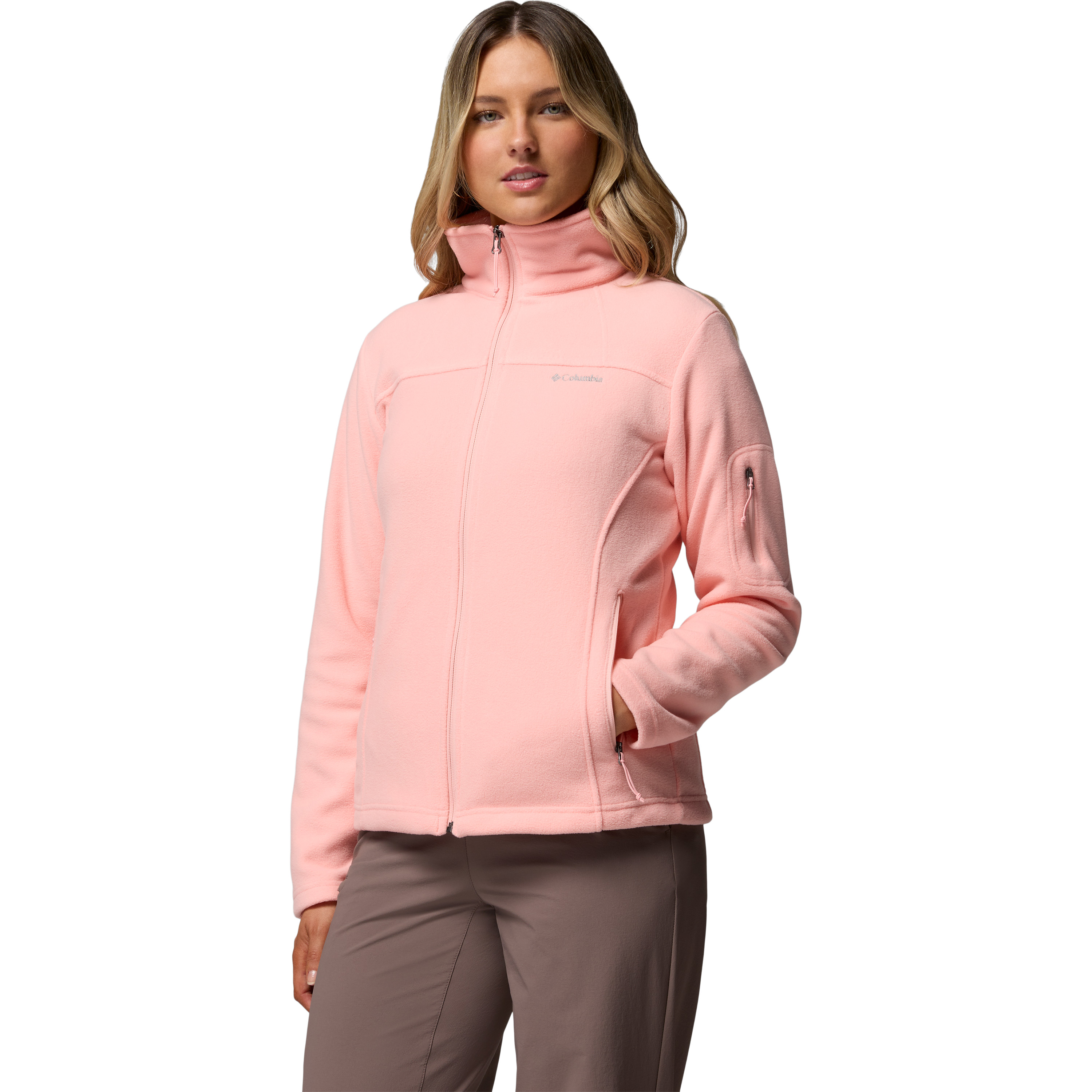 Columbia Fast Trek II fleece vest dames pink sand 