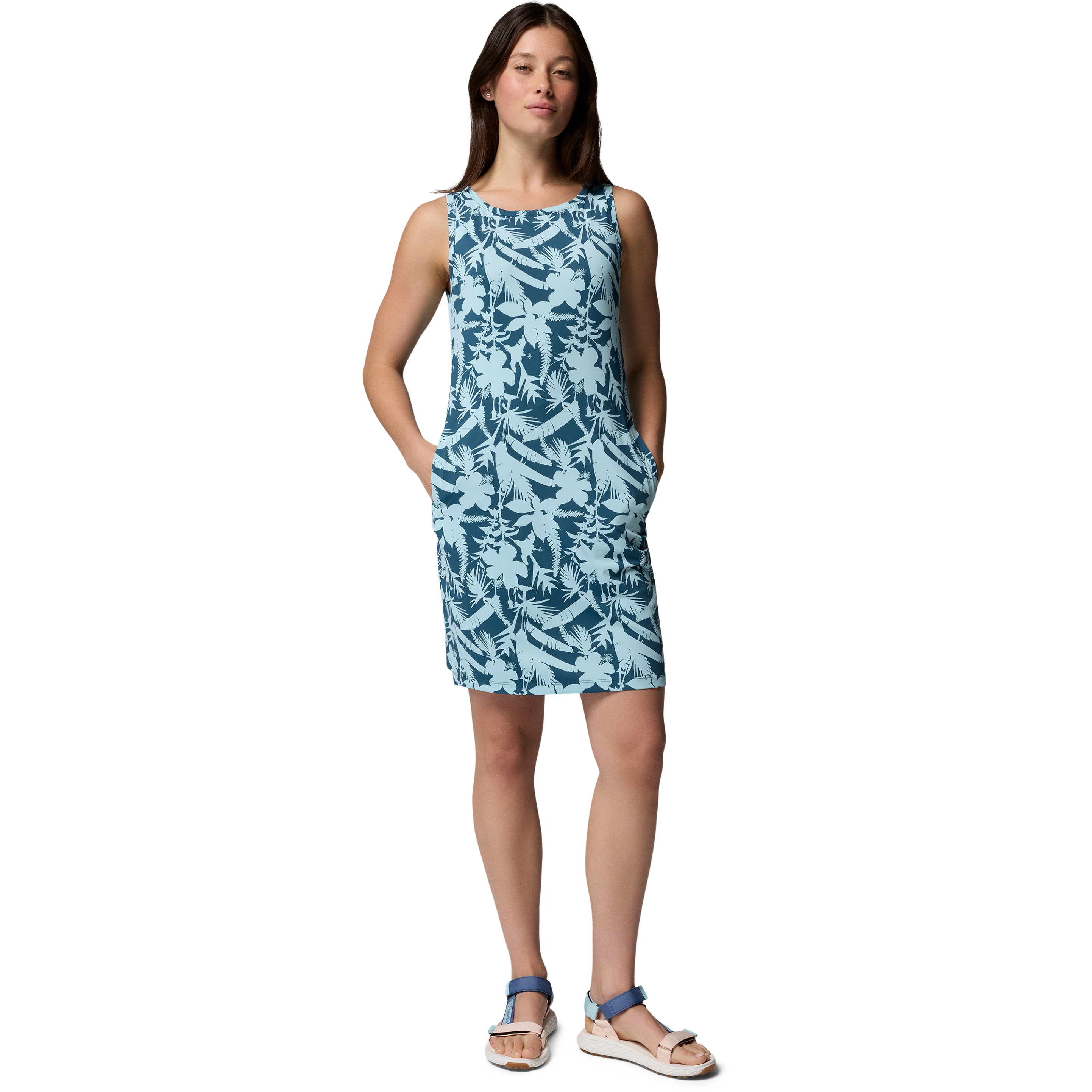 Columbia Chill River Printed jurk dames everblue 