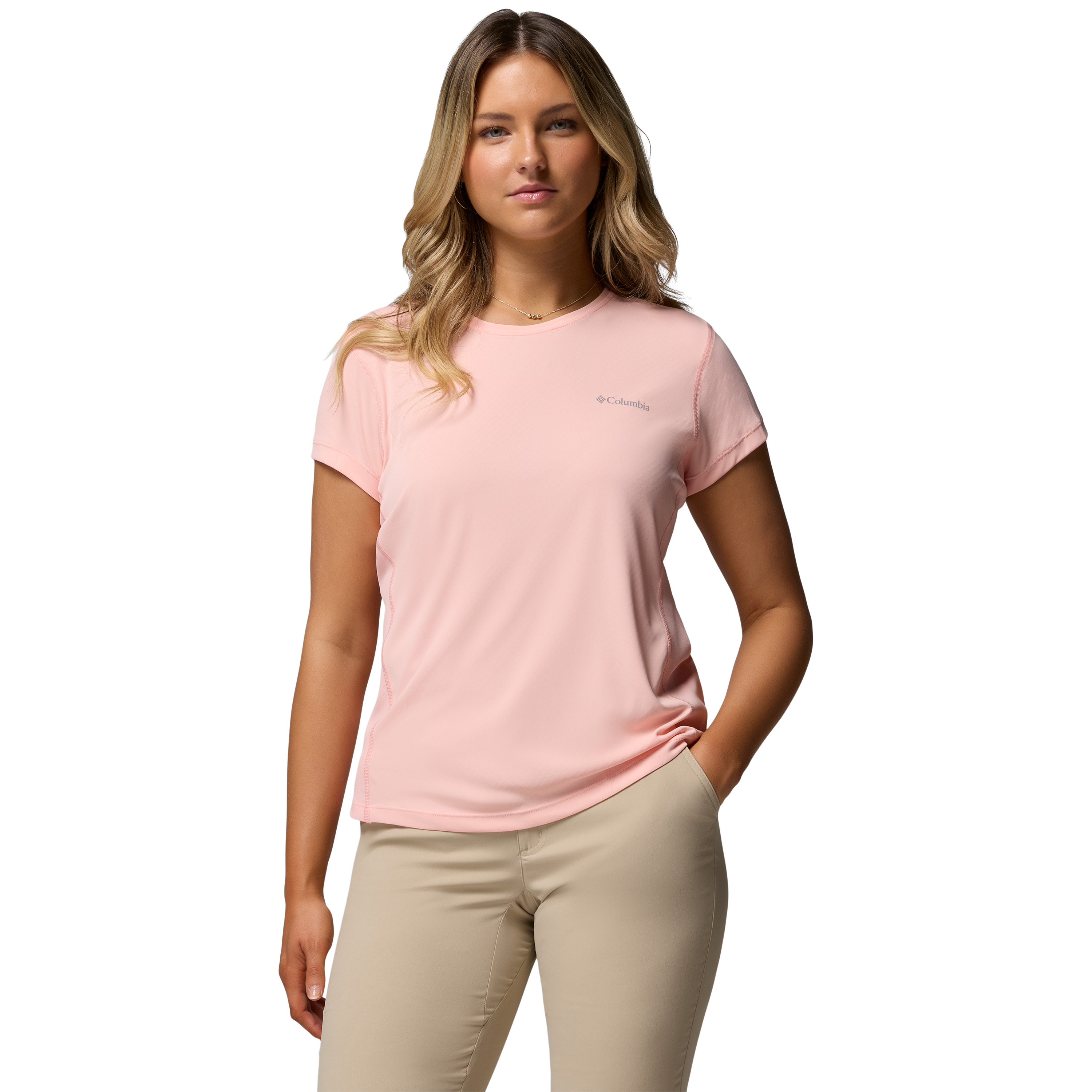 Columbia Zero Rules Light Technical shirt dames pink sand  