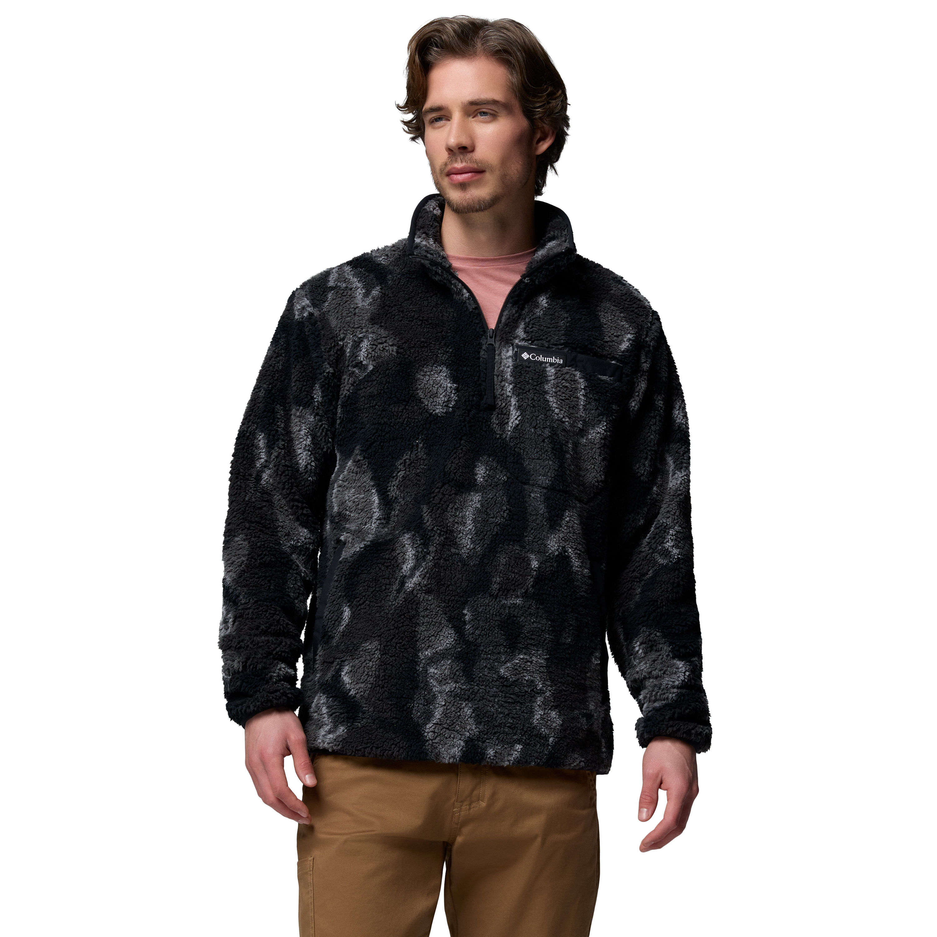 Columbia Rugged Ridge Sherpa Half Zip fleece sweater heren  black