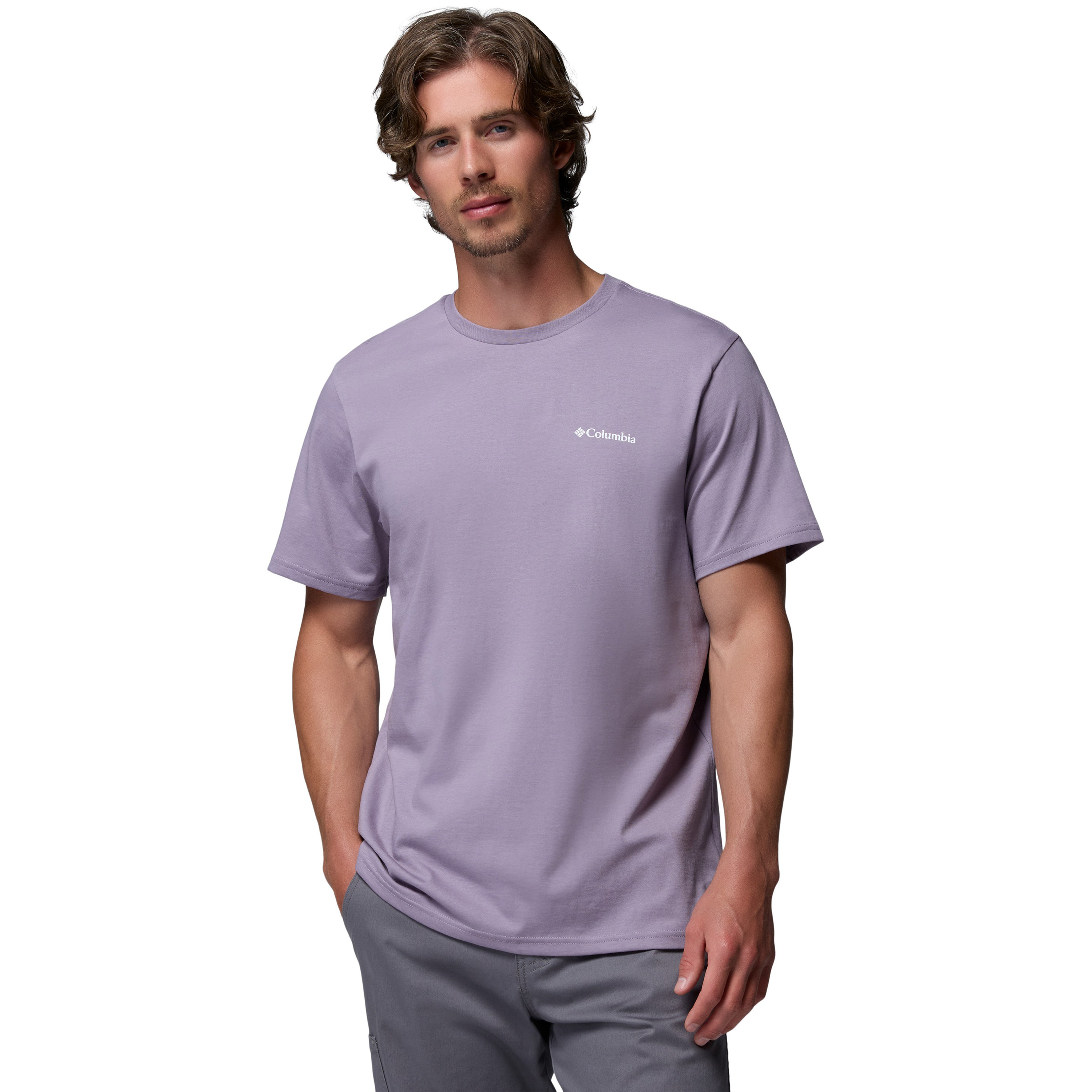 Columbia Outdoor Organic Cotton shirt heren shale purple  