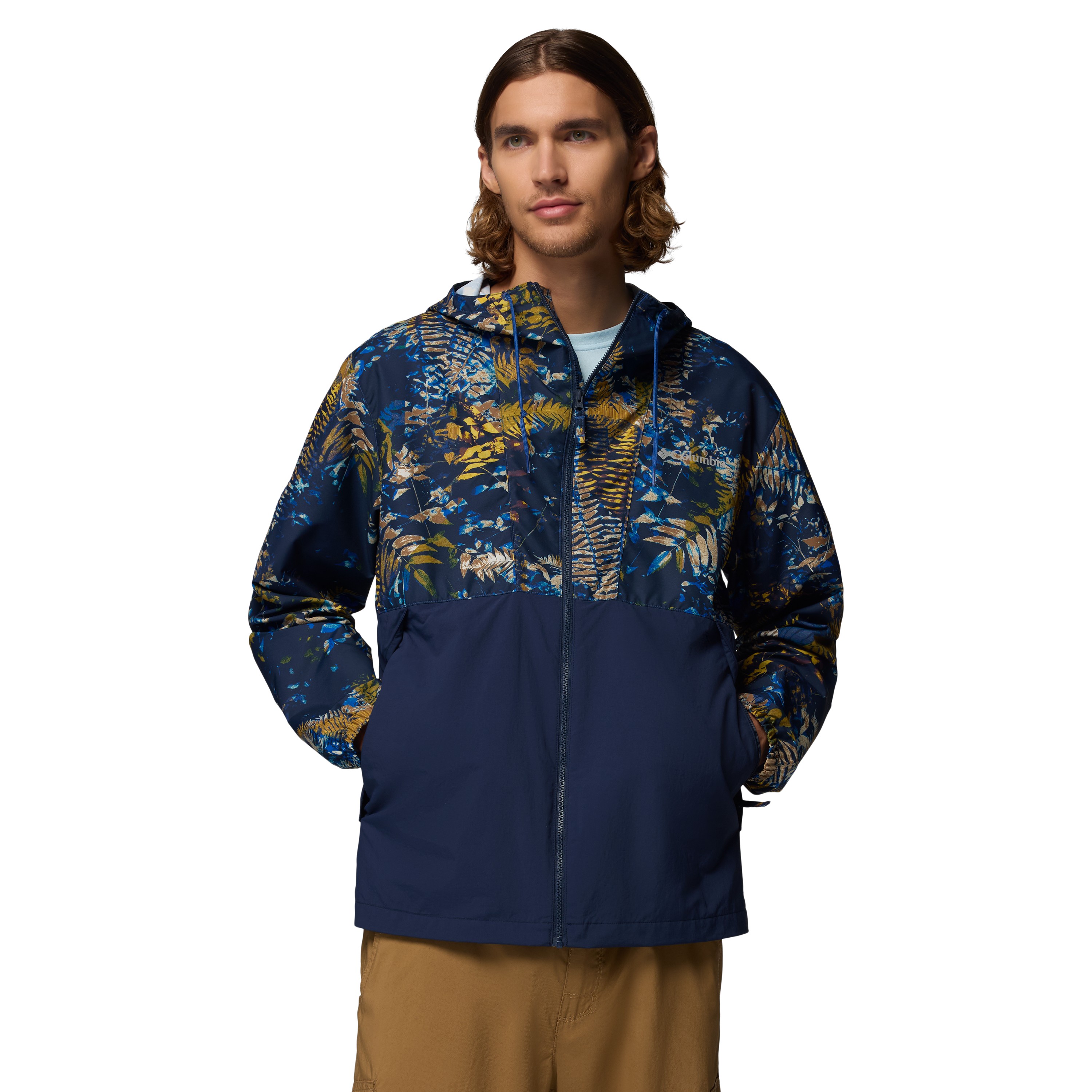 Columbia Columbia Spire Valley Novelty Windbreaker outdoor  jack heren mountain blue 