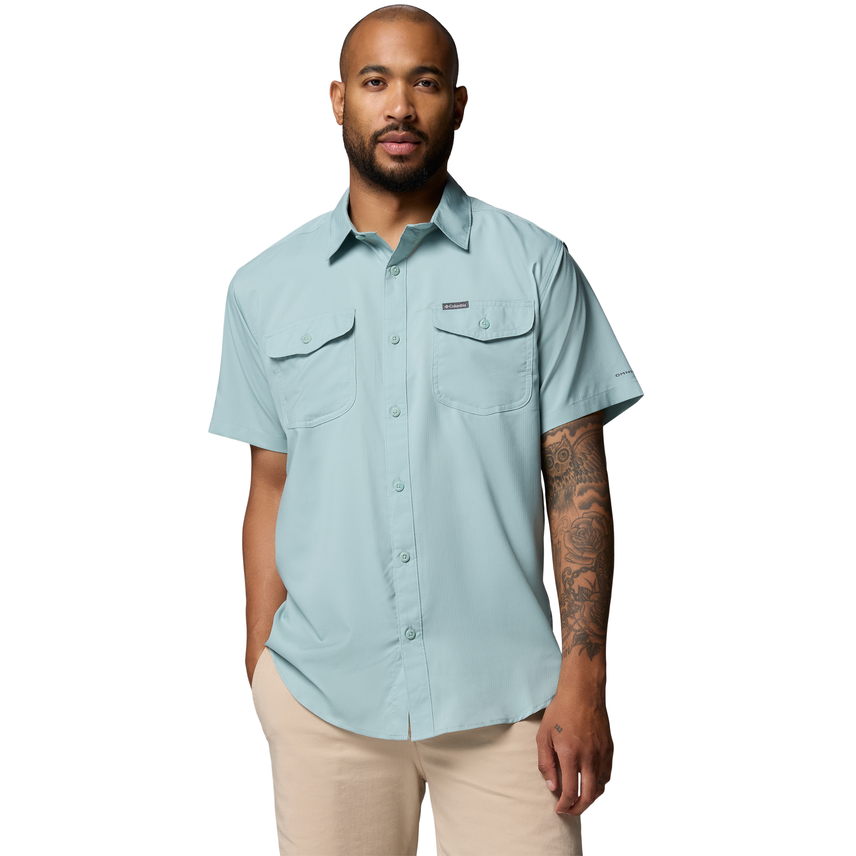 Columbia Utilizer Solid overhemd heren crushed blue  