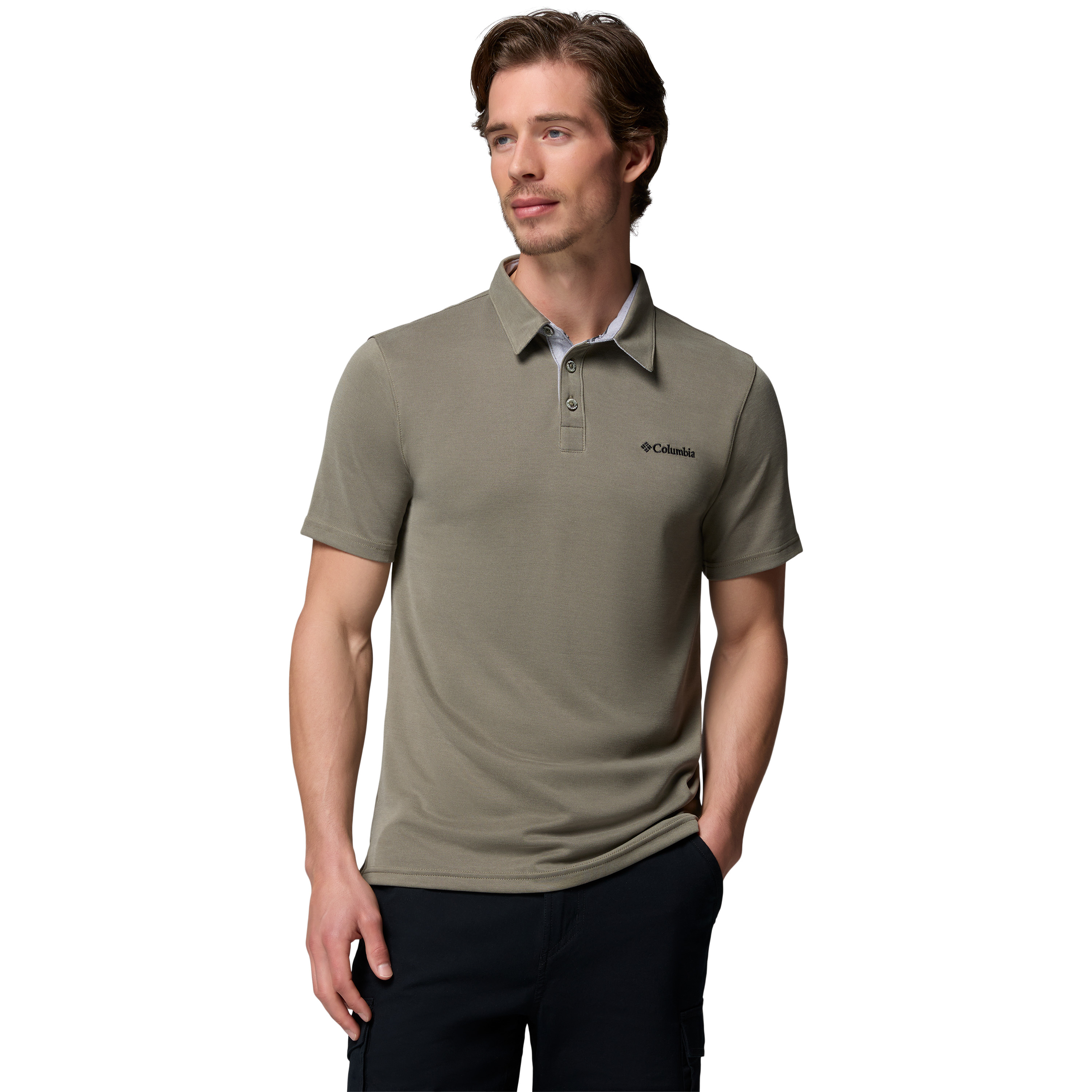 Columbia Nelson Point polo heren stone green  