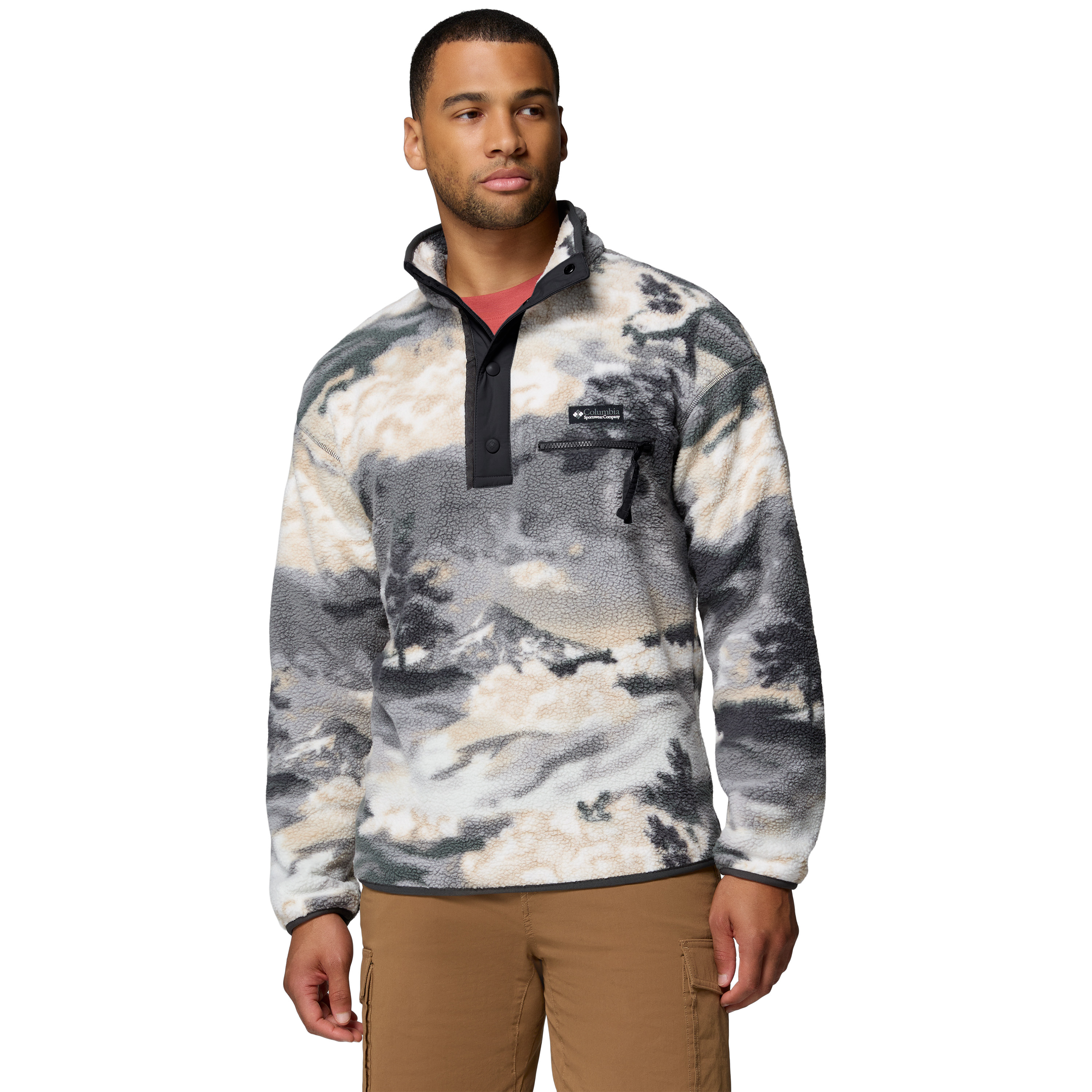 Columbia Helvetia II Printed Half Snap fleece sweater heren shark  