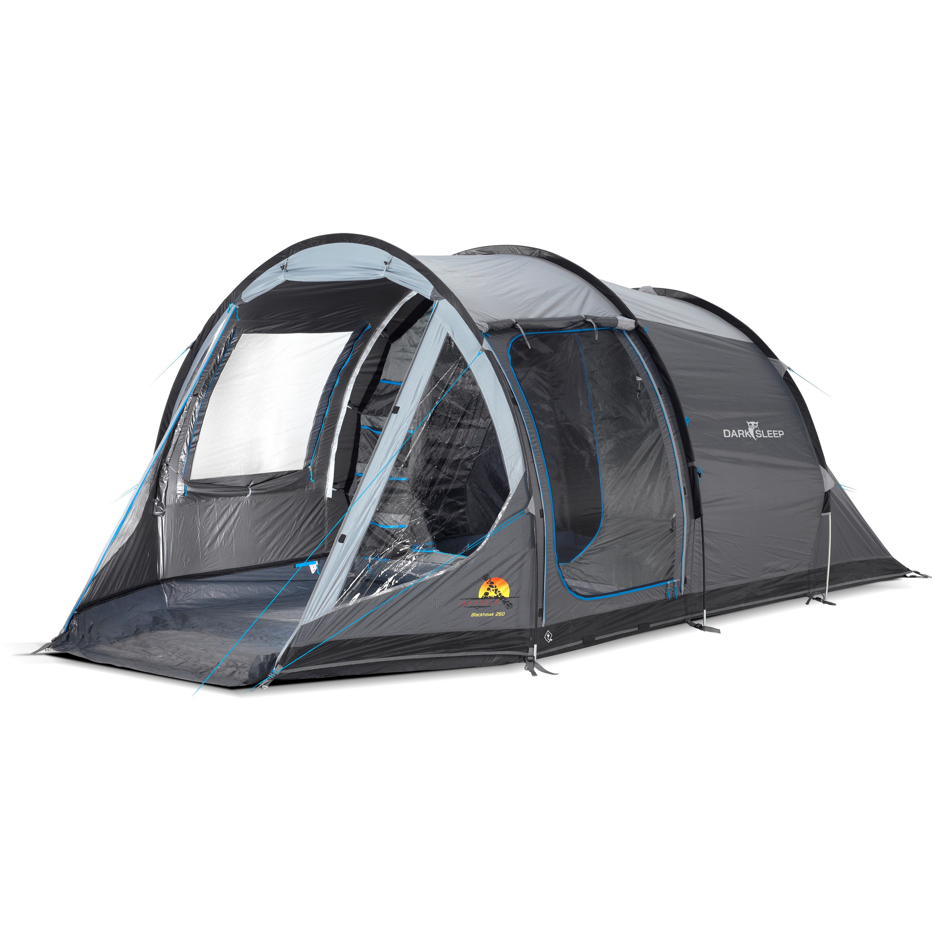Safarica Blackhawk 260 Super DarkSleep tunneltent grey anthracite blue