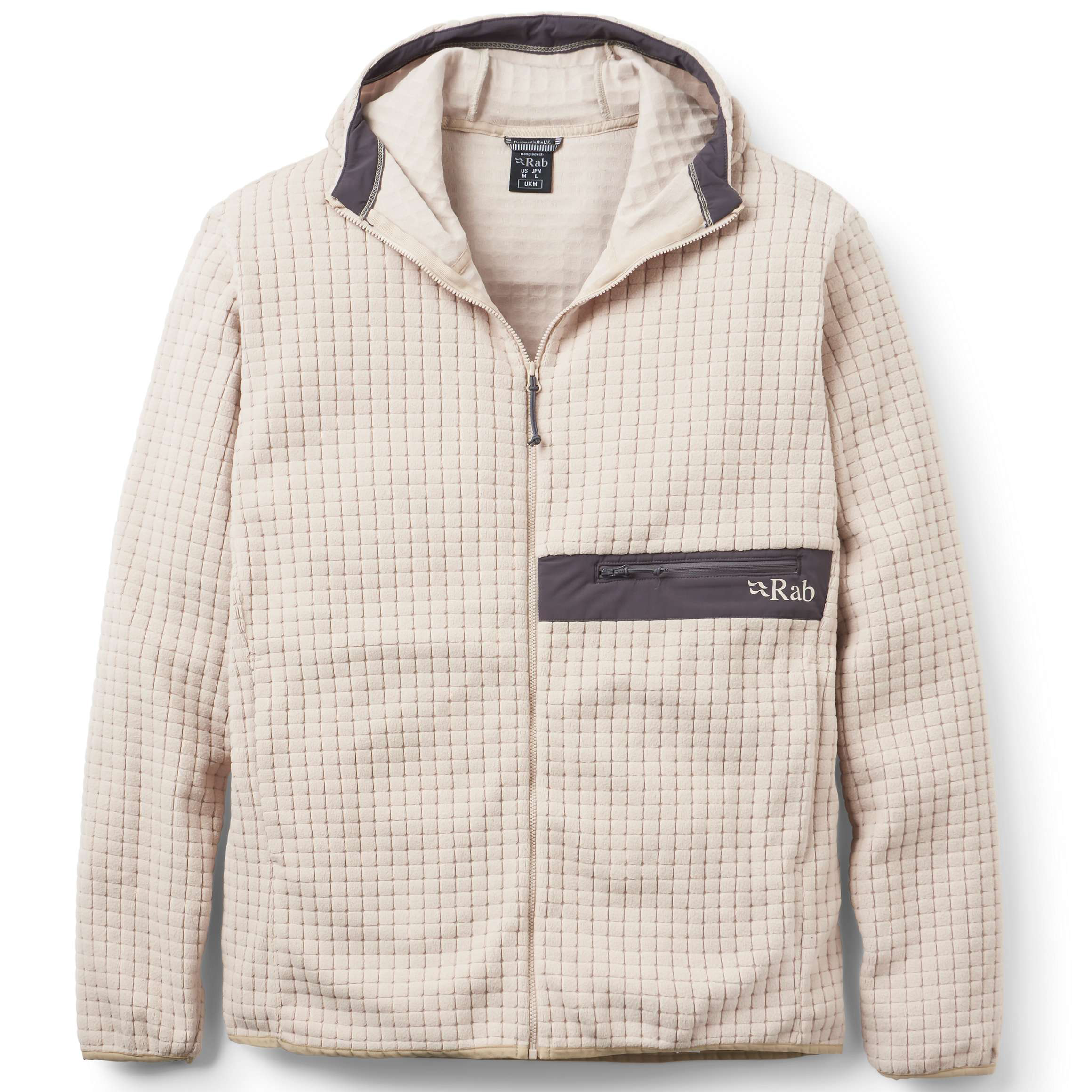 Rab Ramshaw Hoody fleece vest heren pebble 