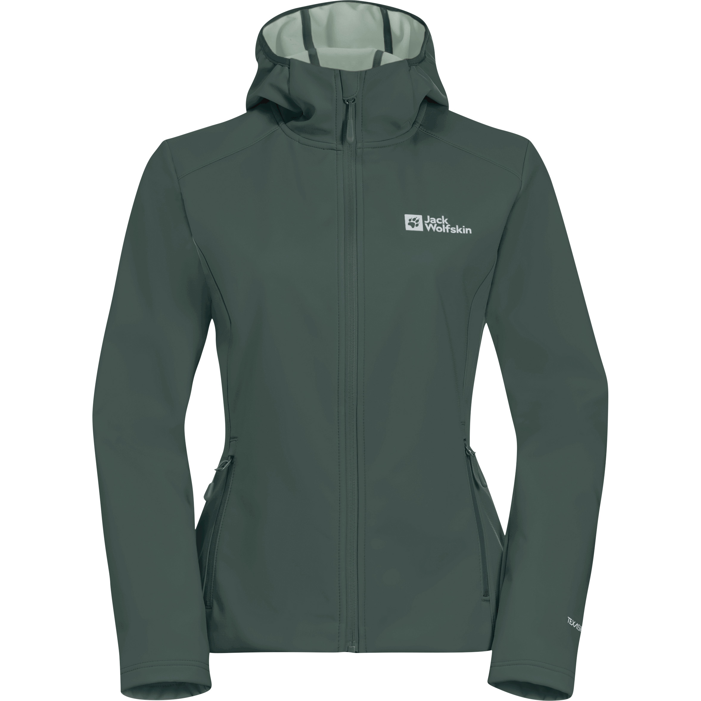 Jack Wolfskin Bornberg Hoody softshell jas dames sago palm 