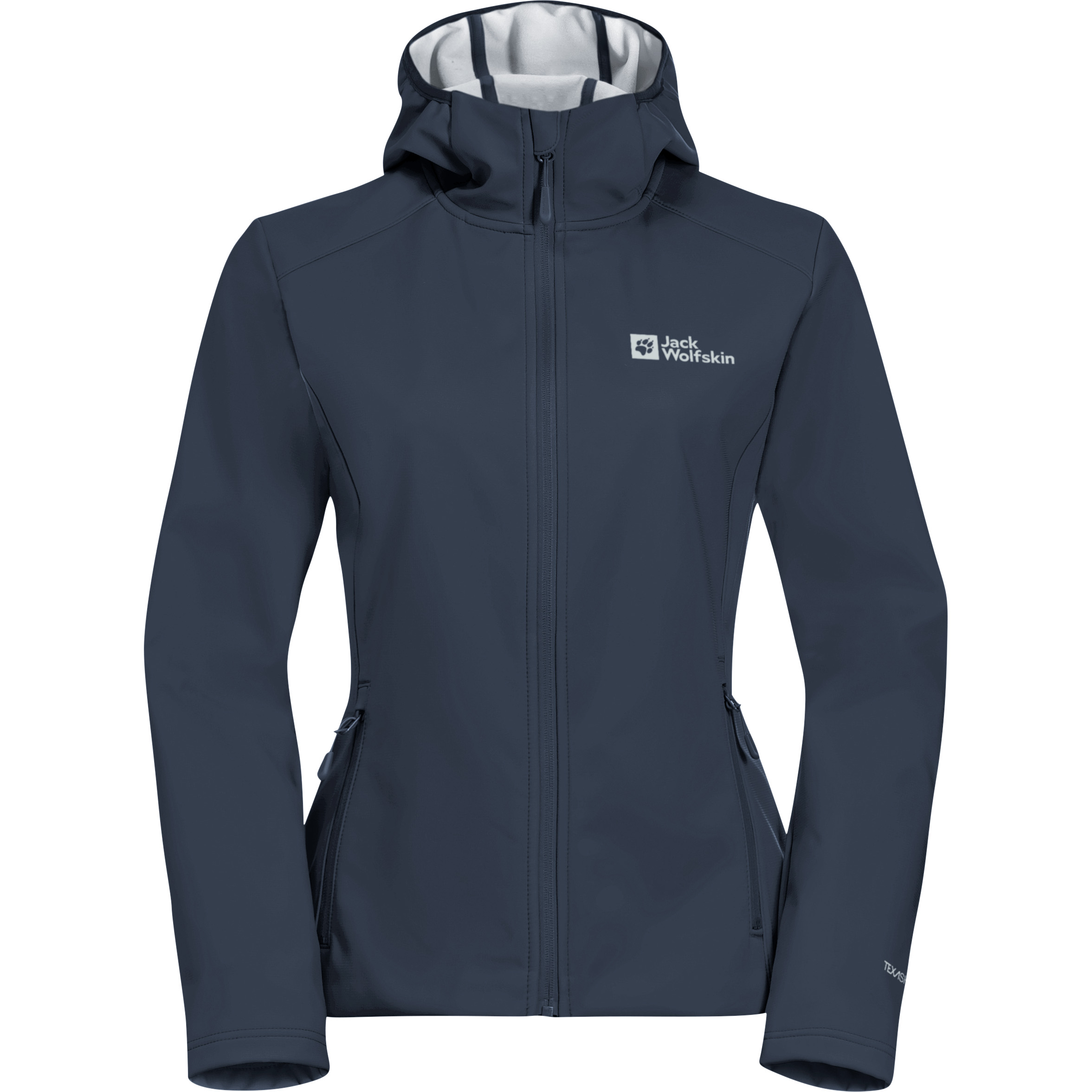 Jack Wolfskin Bornberg Hoody softshell jas dames midnight sky grey