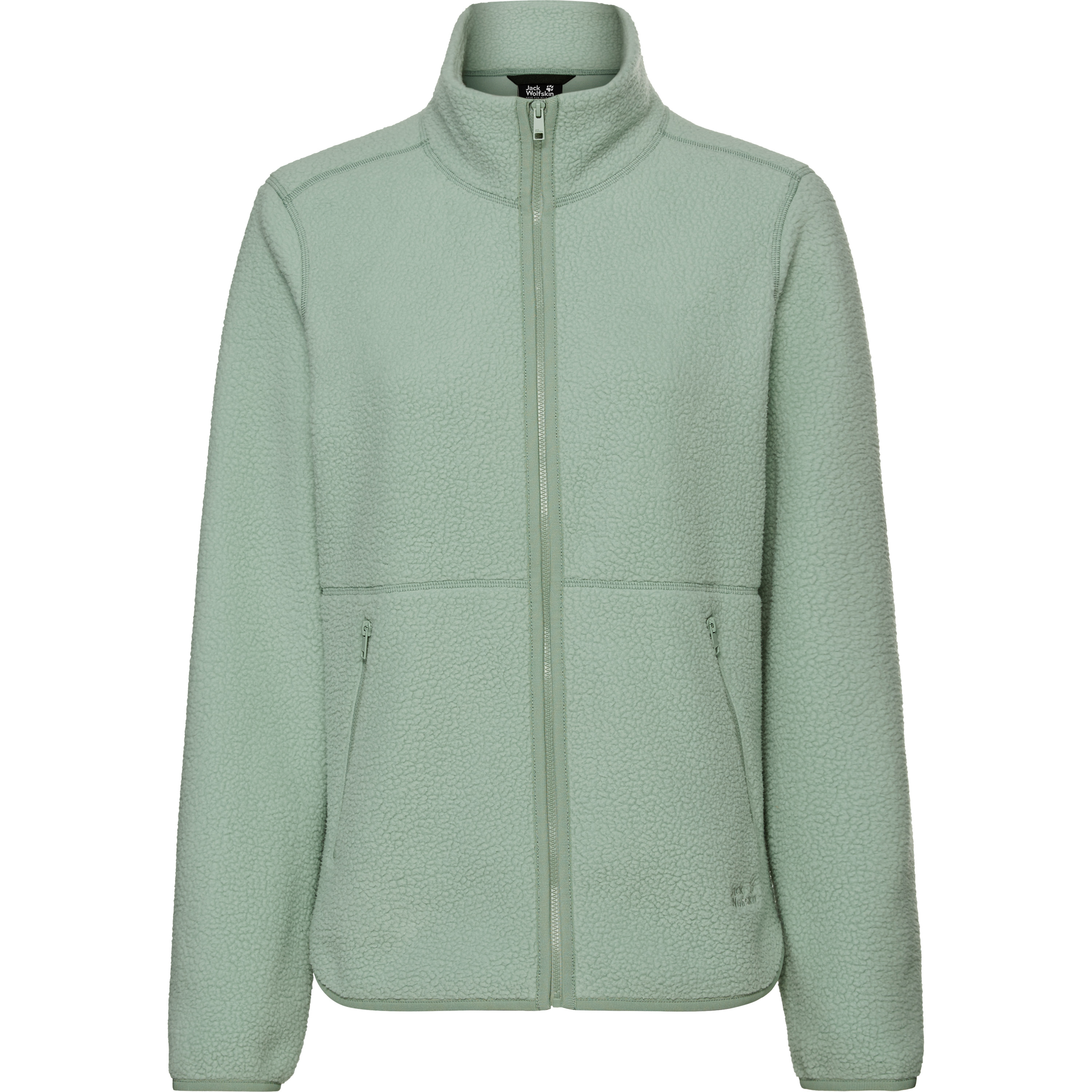 Jack Wolfskin Lite Curl Fz fleece vest dames green zinnia 