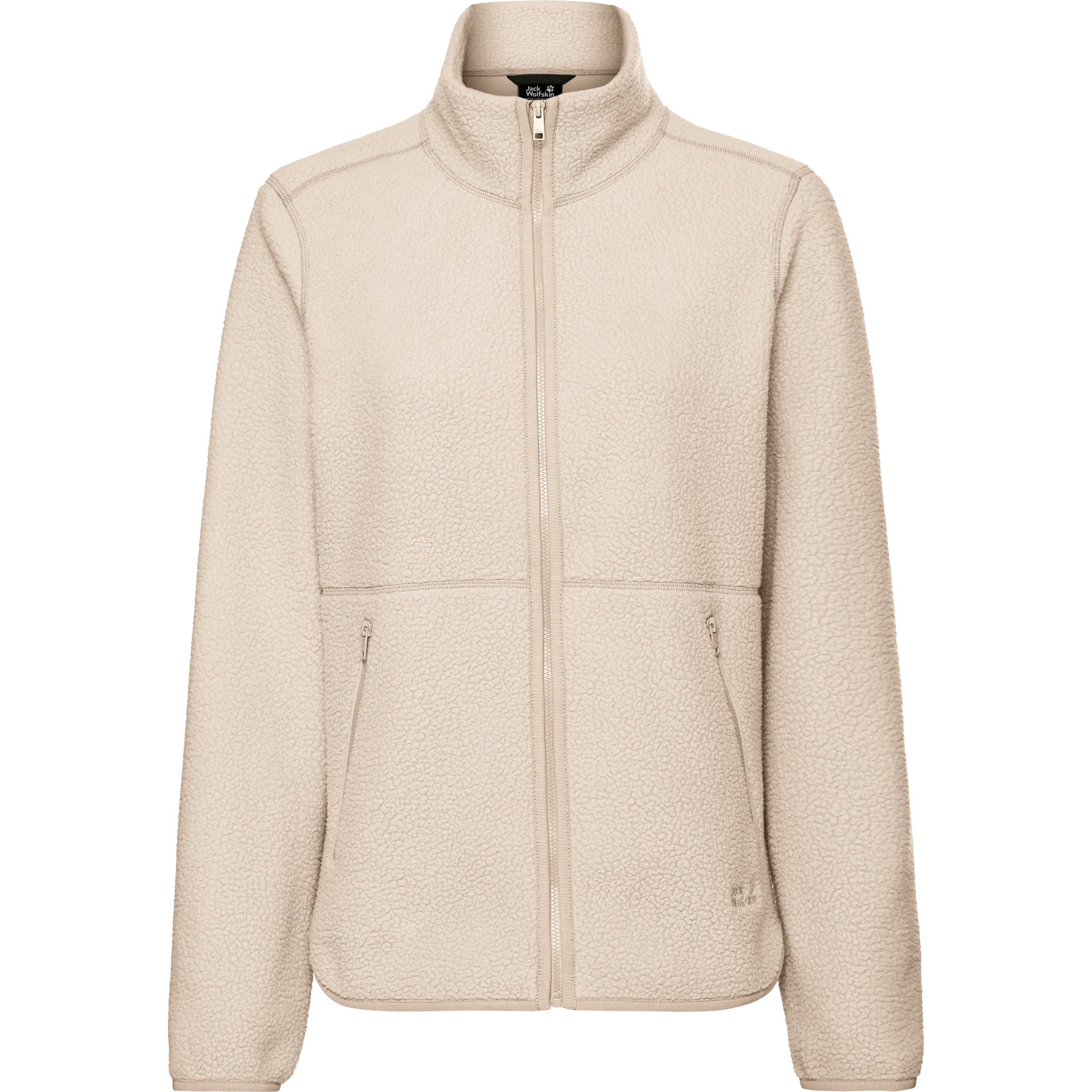 Jack Wolfskin Lite Curl Fz fleece vest dames oyster 