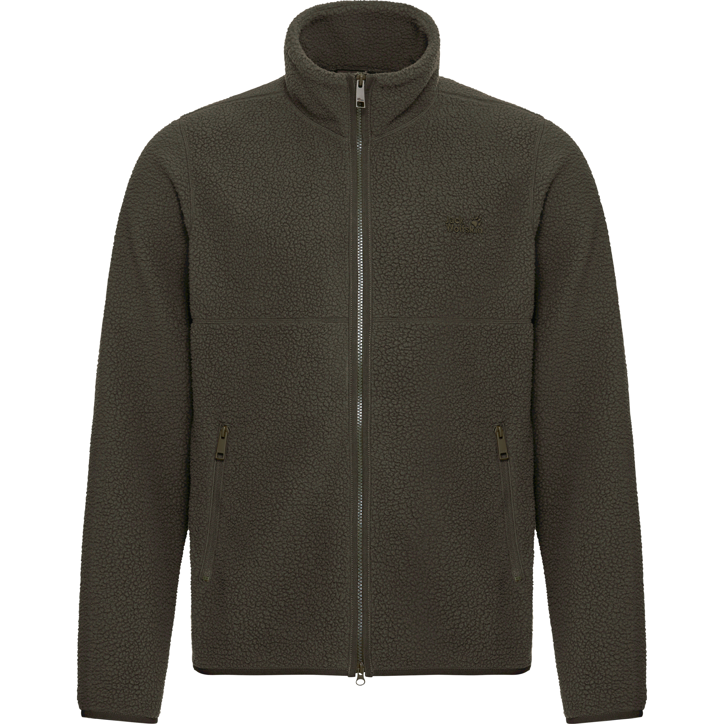 Jack Wolfskin Lite Curl Fz fleece vest heren obsidian moss 