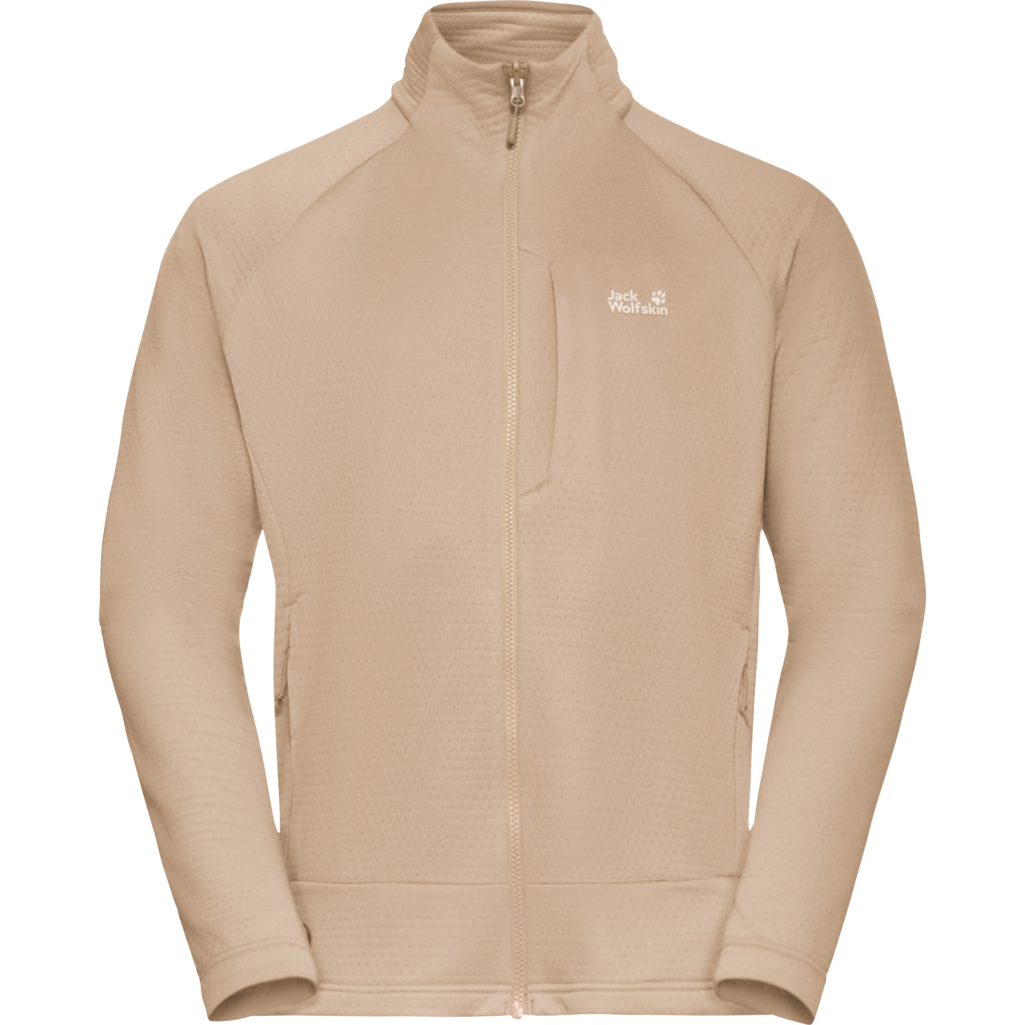 Jack Wolfskin Anytrail Fz fleece vest heren oat 