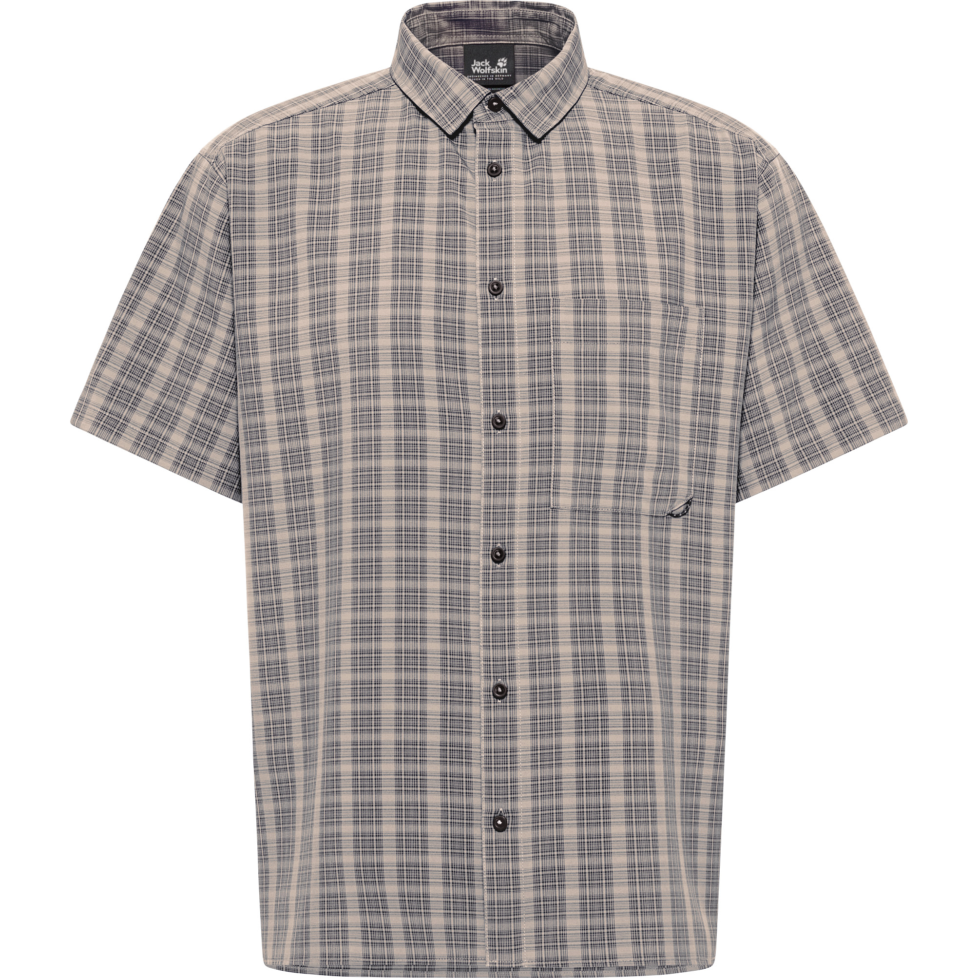 Jack Wolfskin Meseta overhemd heren phantom checks 