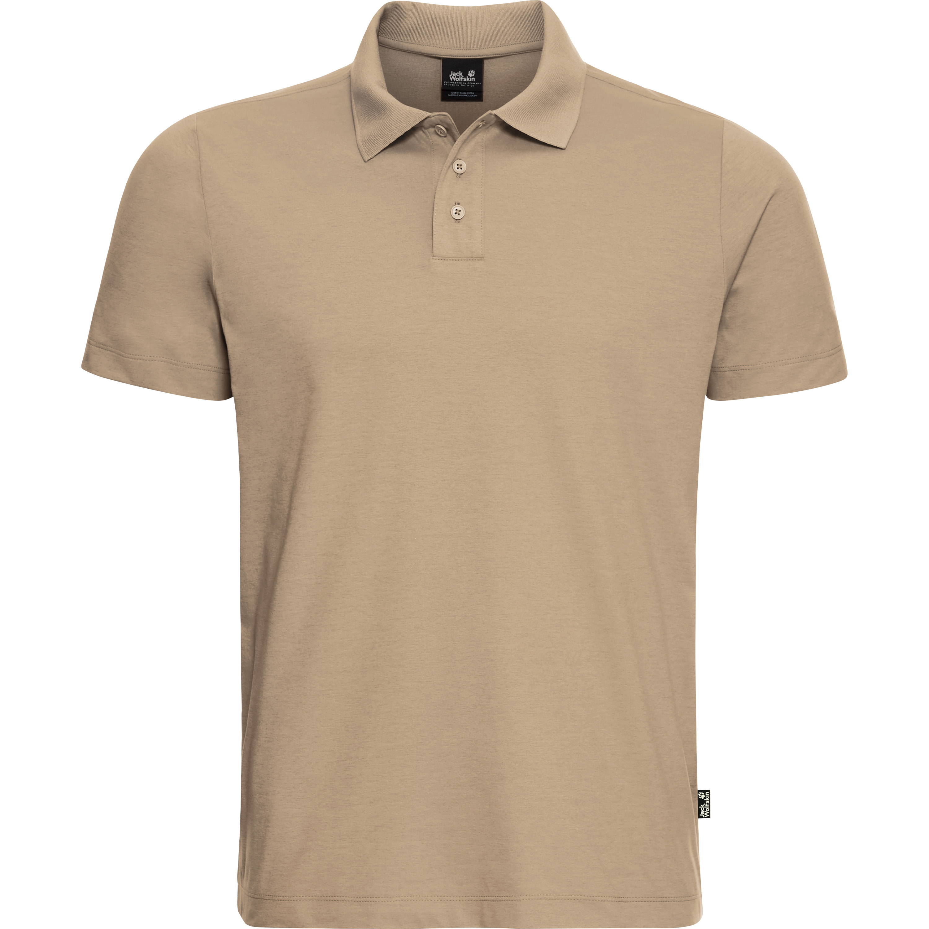 Jack Wolfskin Travel polo heren hazel wood 