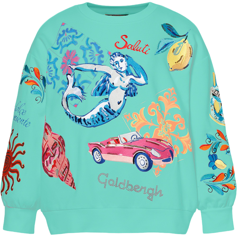 Goldbergh SERAPHINA sweater dames cool turchese  