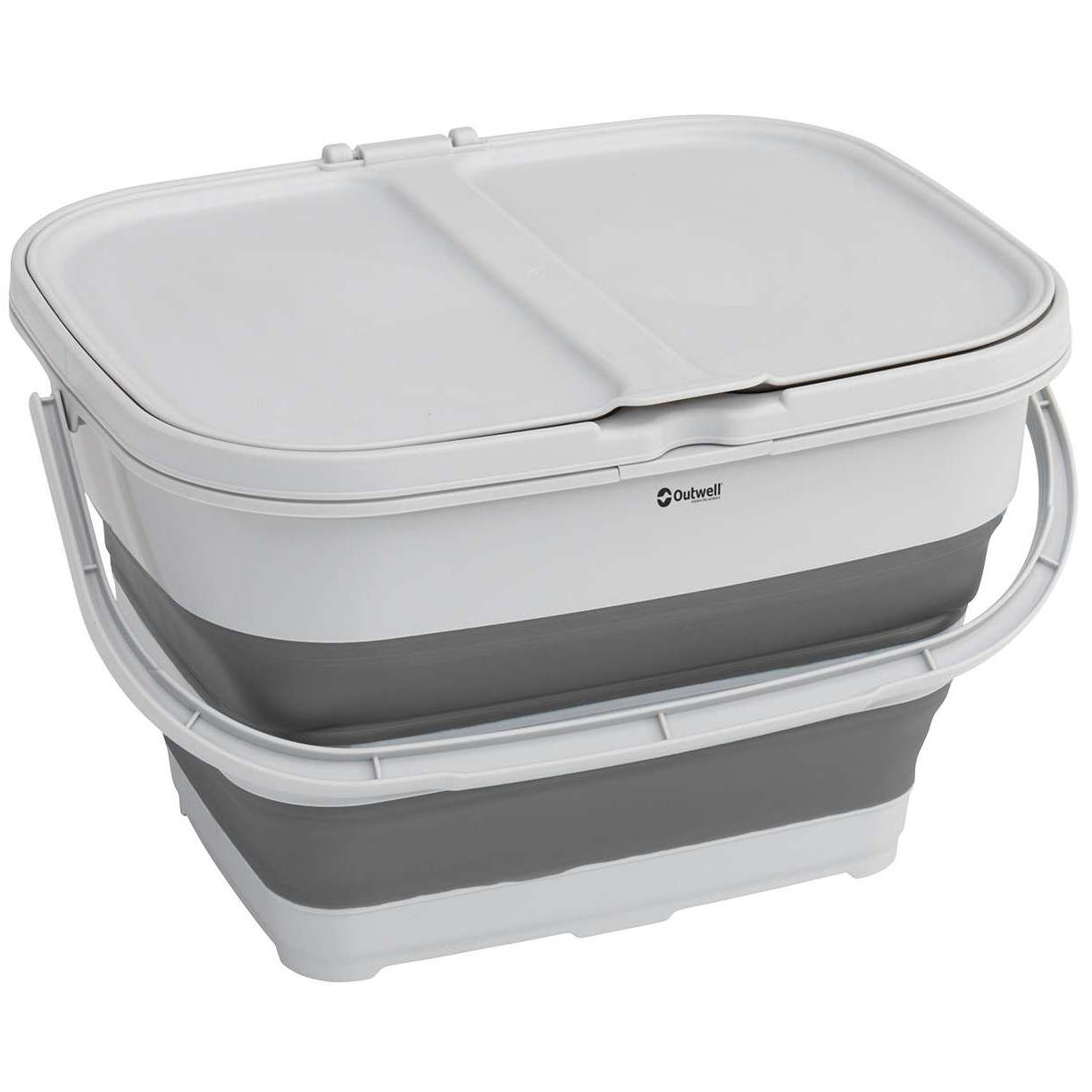 Outwell Collaps opvouwbare prullenbak 30 liter grey mist 