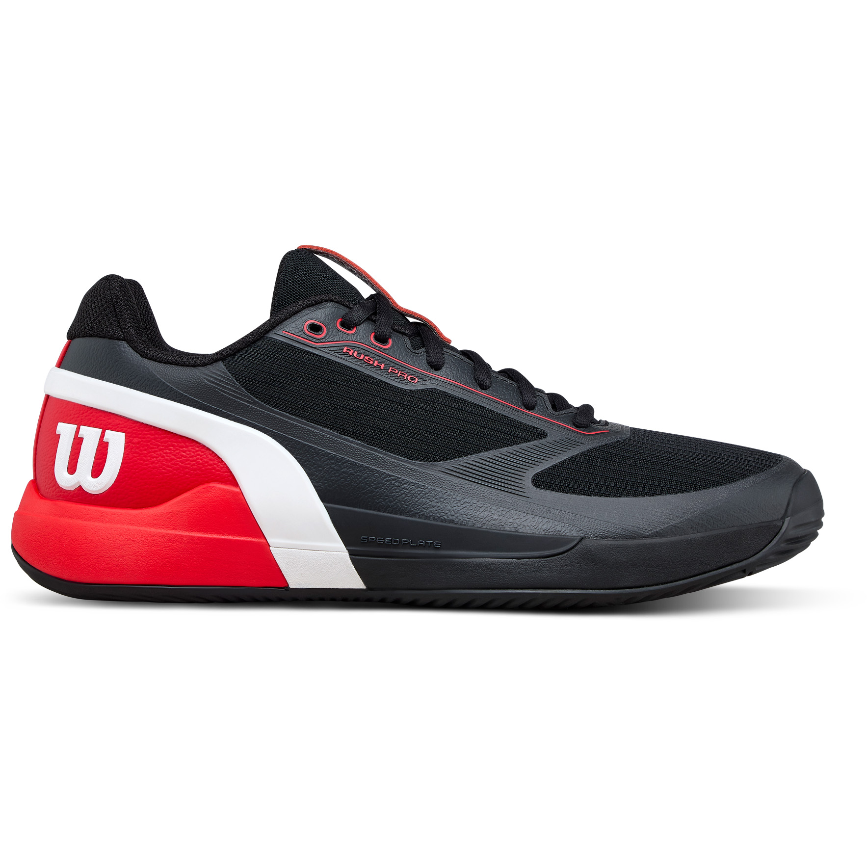 Wilson Rush Pro 5 Clay padelschoenen heren black infrared white