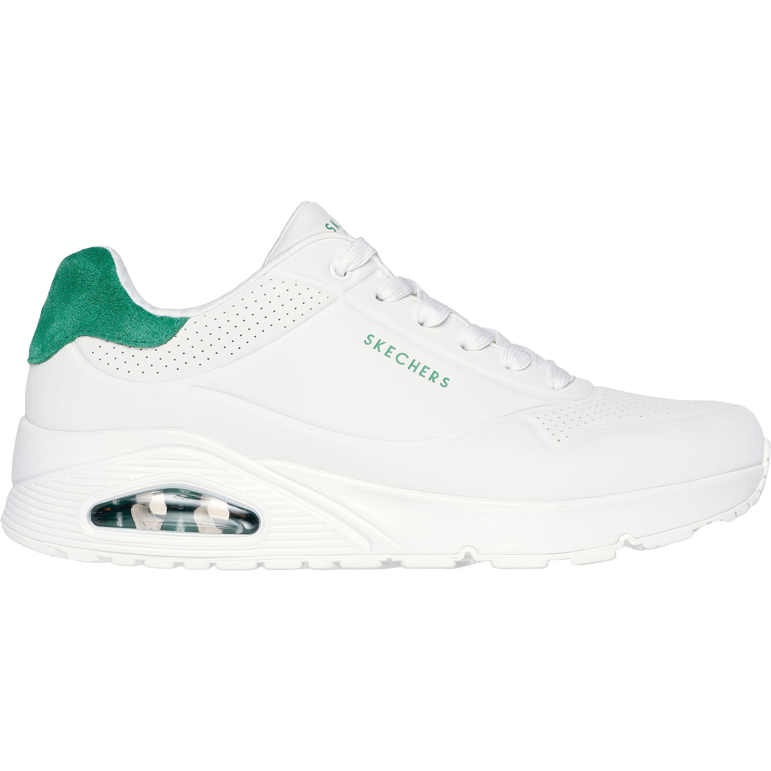 Skechers UNO Suited On Air schoenen heren white green    