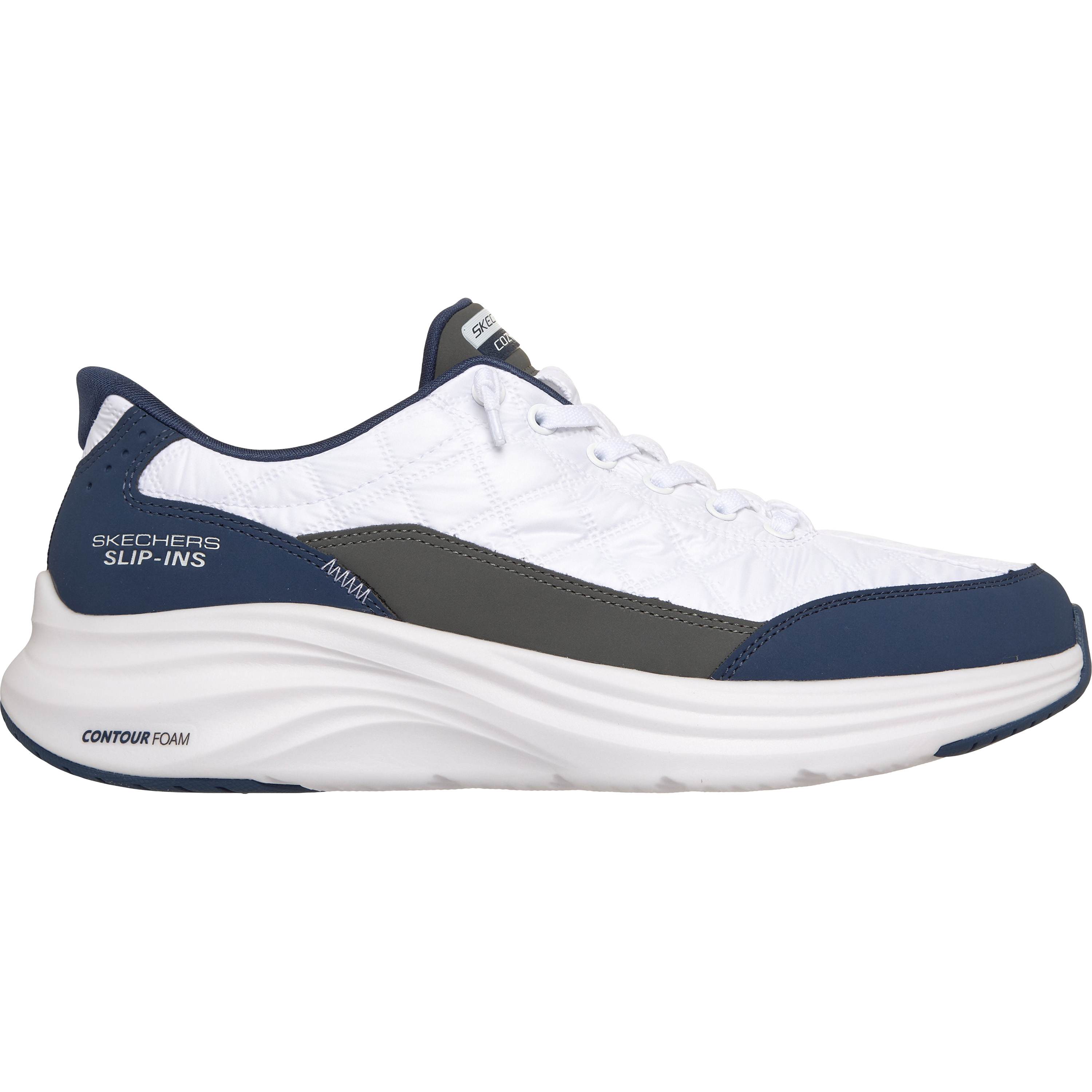 Skechers Slip-ins Contour Foam Cozy Fit schoenen heren white navy
