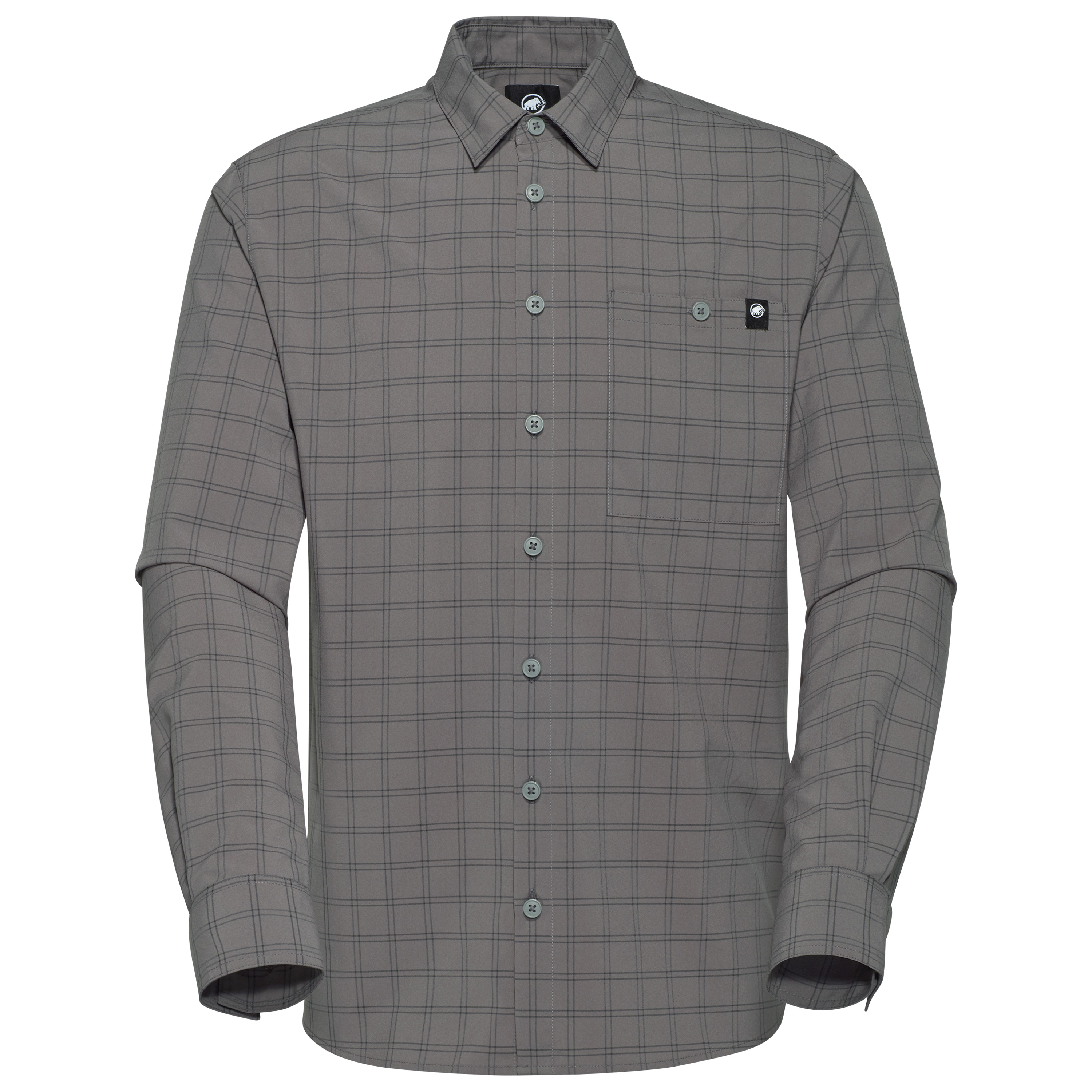 Mammut Lenni Longsleeve overhemd heren steel  