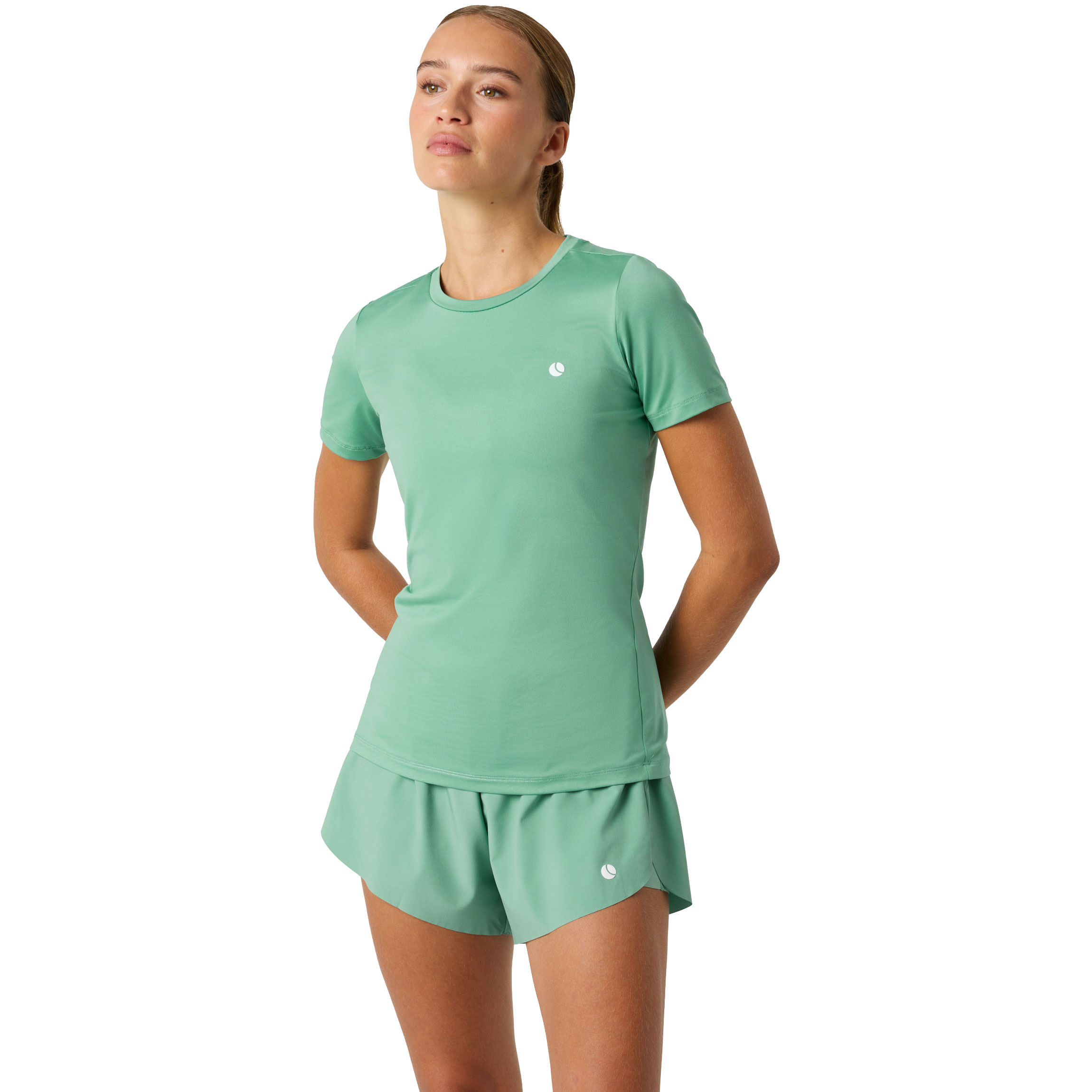 Björn Borg Ace Slim tennisshirt dames malachite green 