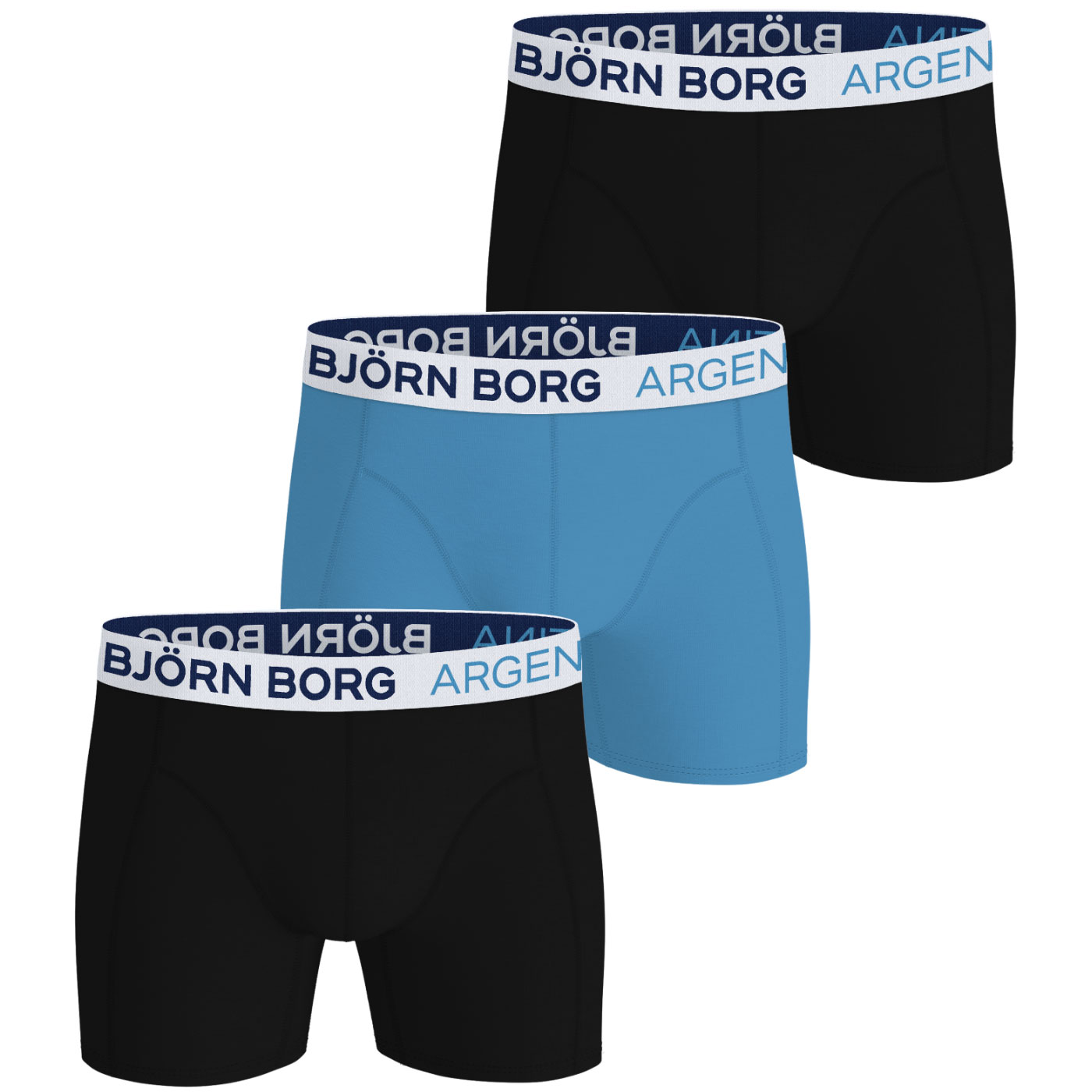 Björn Borg Cotton Stretch Argentina onderbroek heren 3-pack 
