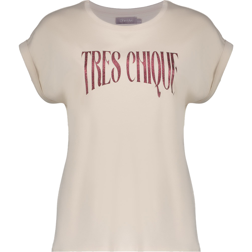 Geisha Tres Chique shirt dames sand cherry 