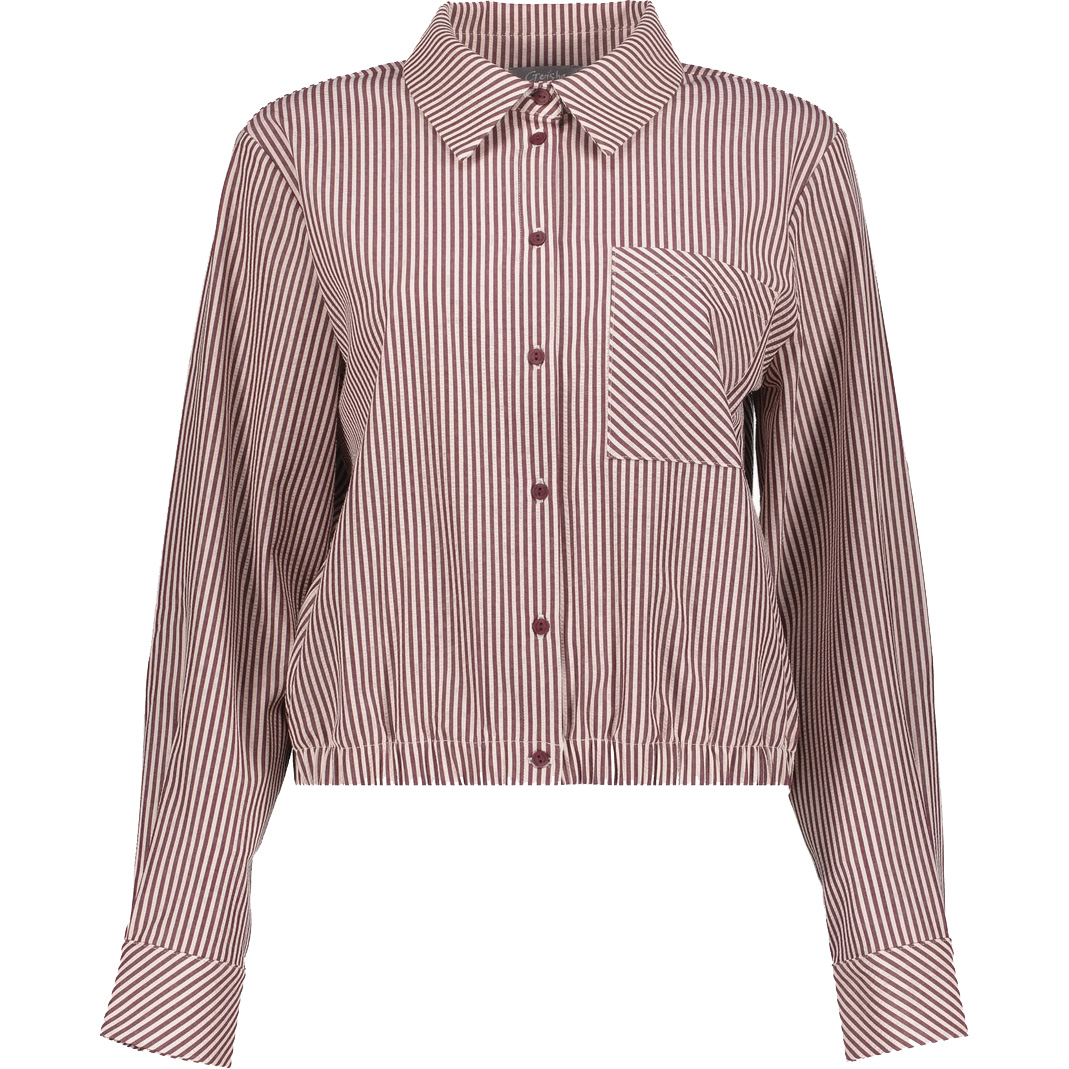 Geisha blouse dames ecru cherry red 