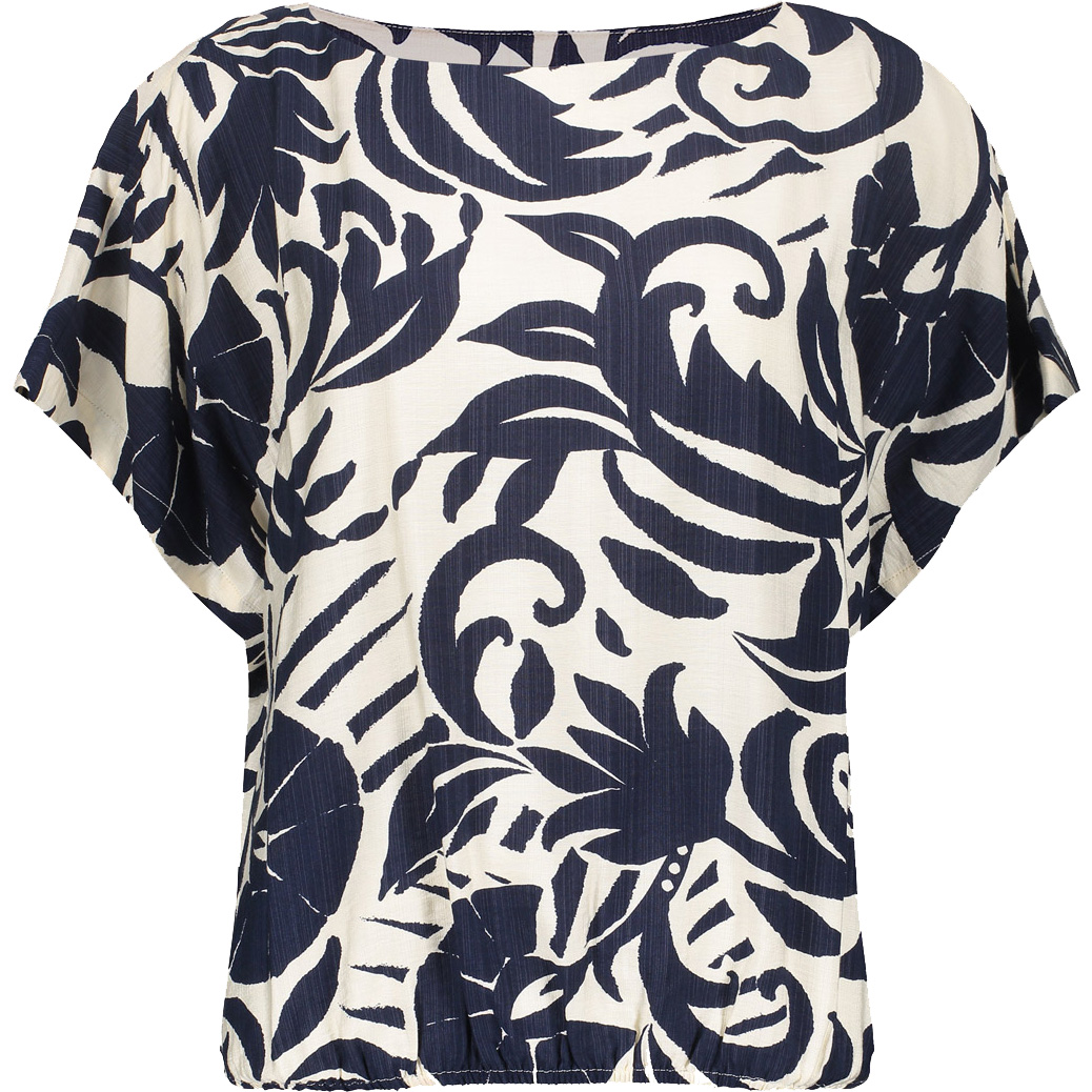 Geisha blouse dames navy off white 