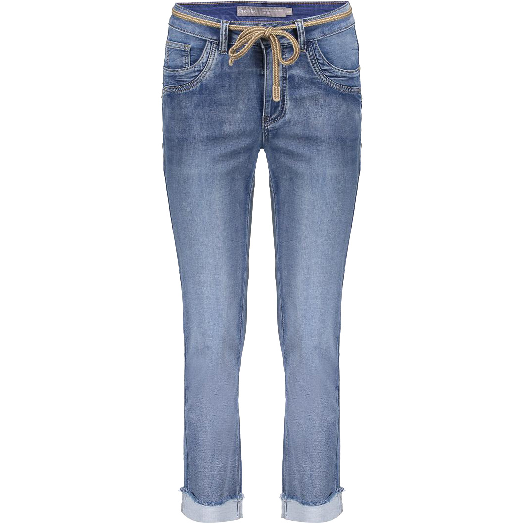 Geisha HELEN turn-up jeans dames mid blue denim 