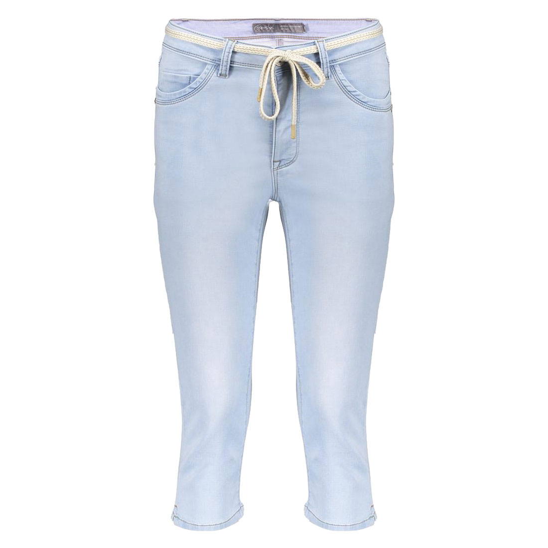 Geisha capri dames bleached denim 