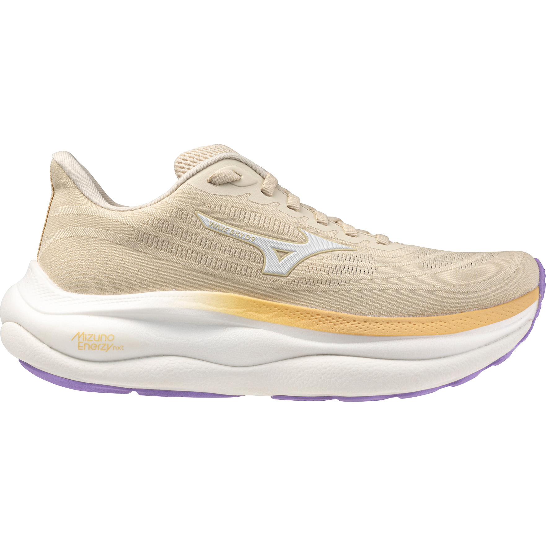 Mizuno Wave Sky 9 hardloopschoenen dames summer sand white curds whey