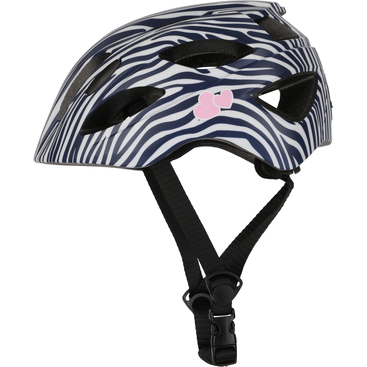 Crazy Safety Heartbeat Stripes fietshelm junior mole 54 - 58 cm 