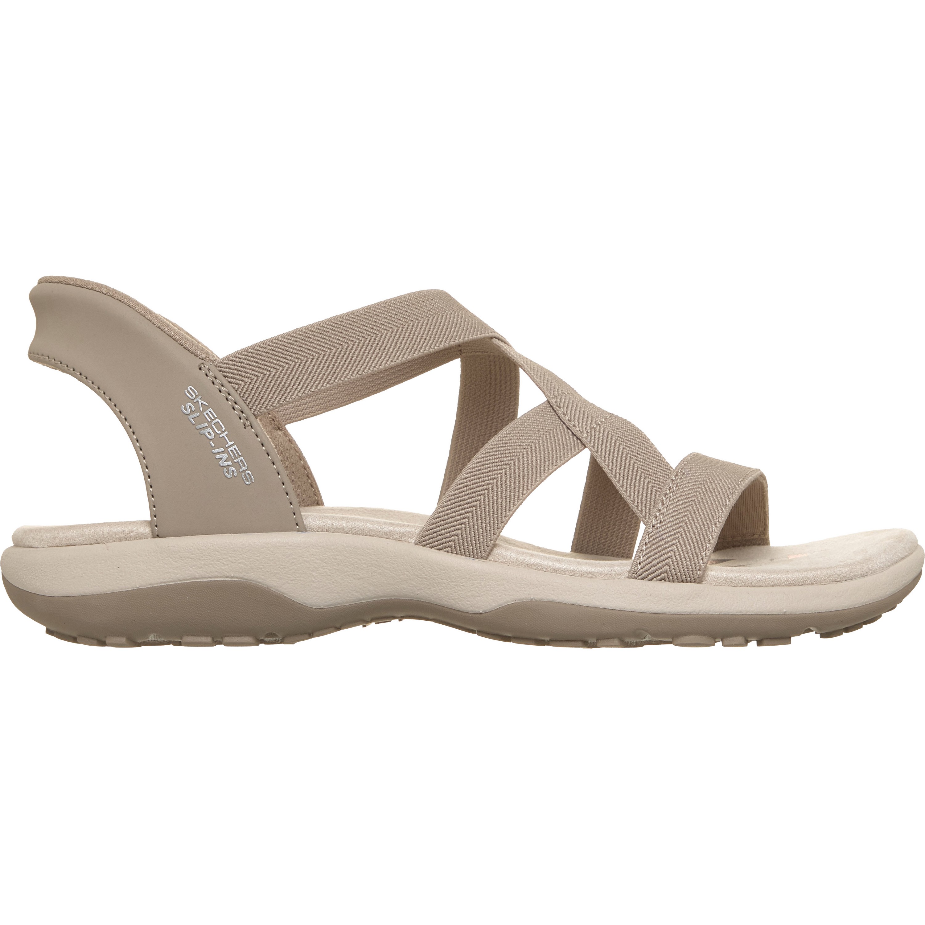 Skechers Reggae Slim - Stretch Flex sandalen dames taupe 