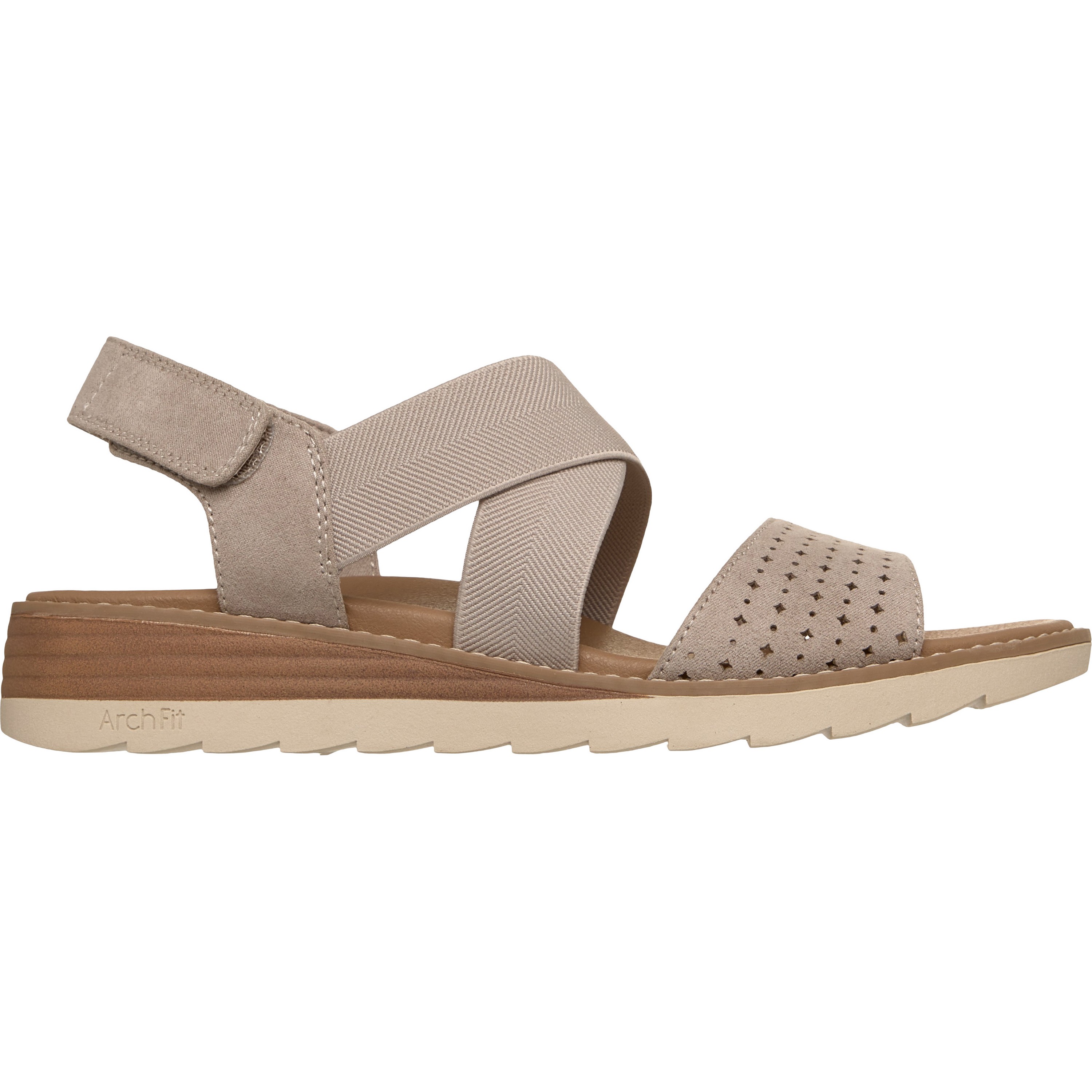 Skechers Arch Fit Oasis-B Perf sandalen dames taupe 