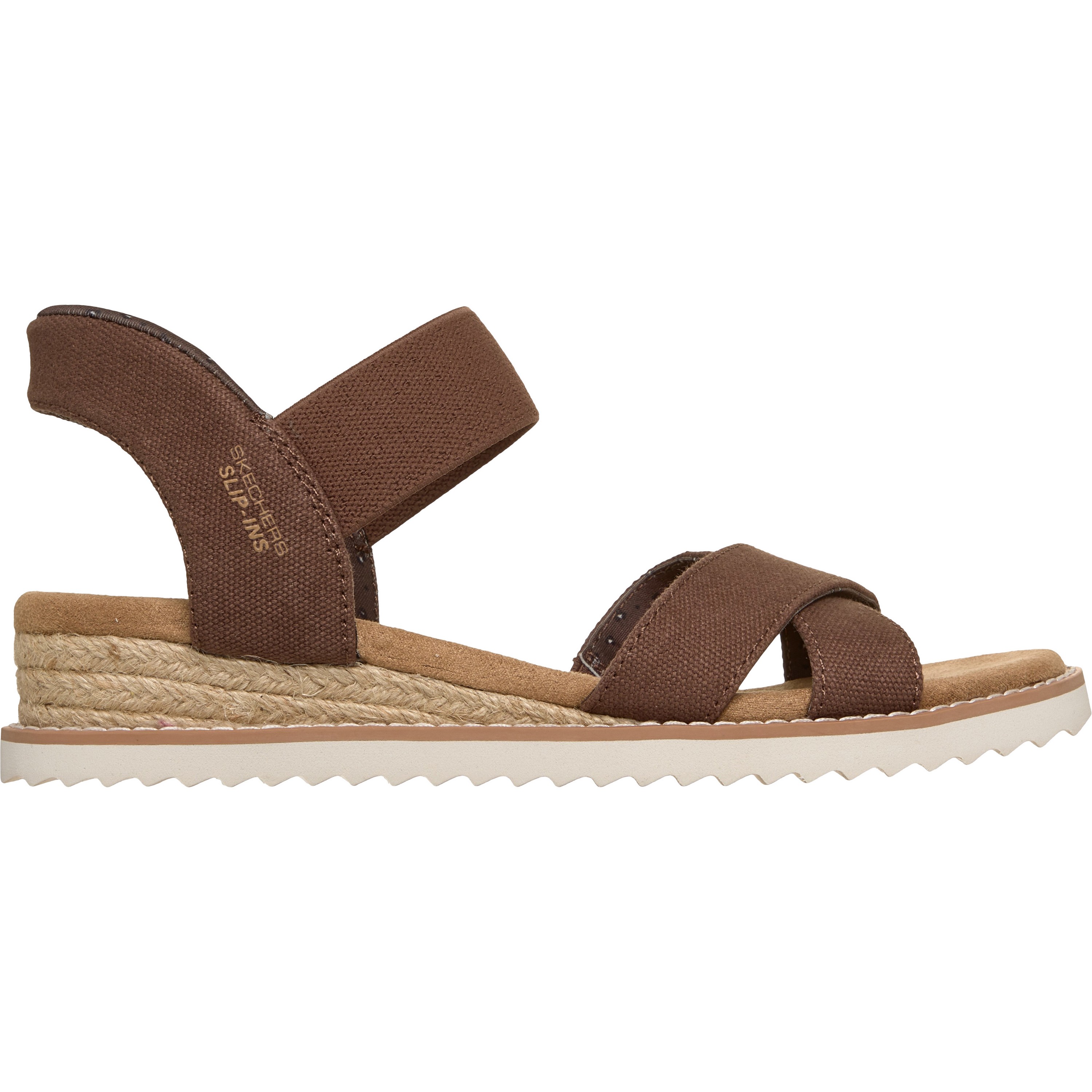 Skechers BOBS Desert Kiss - Golden Lily sandalen dames choc 