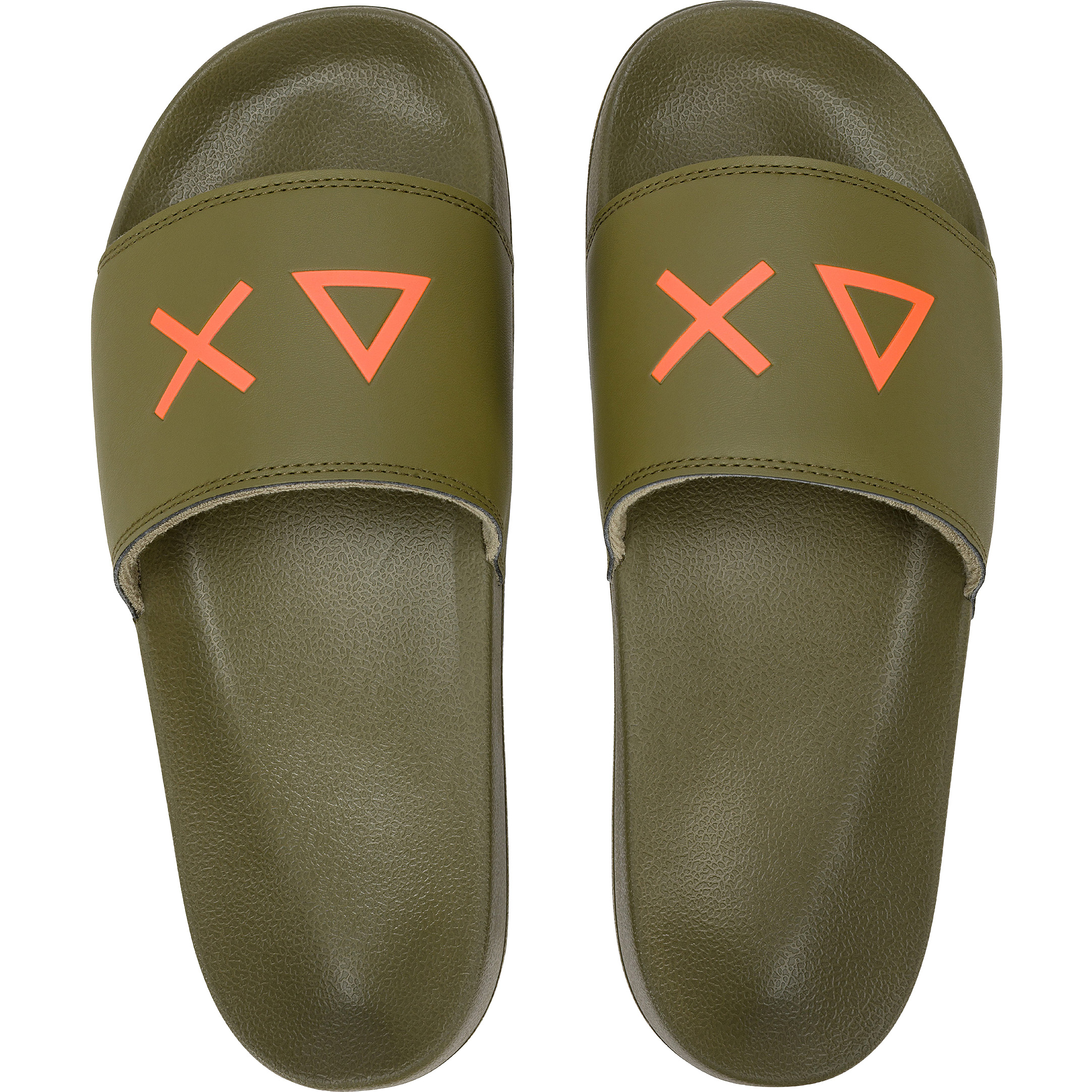 SUN68 slippers heren green  