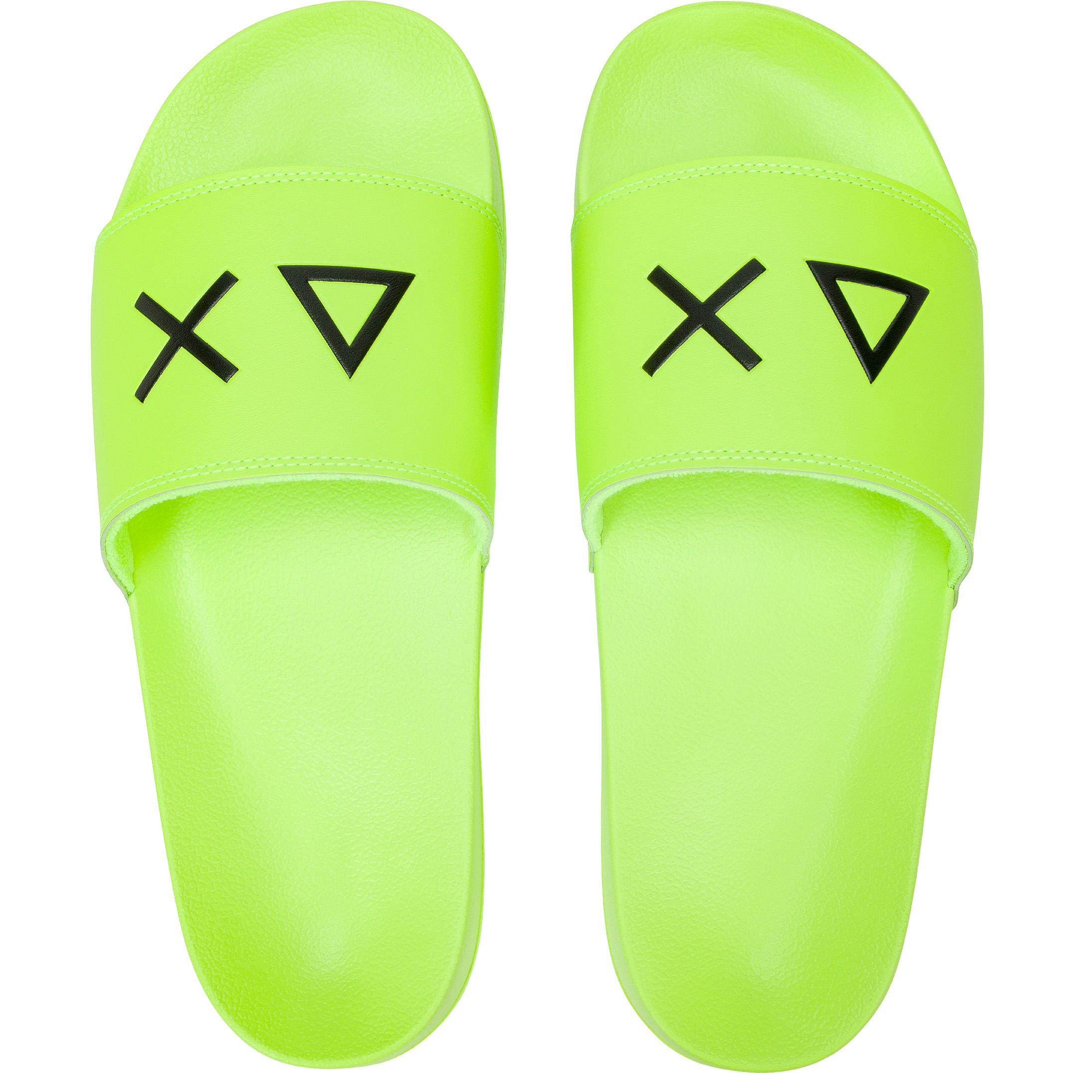 SUN68 slippers heren yellow neo   