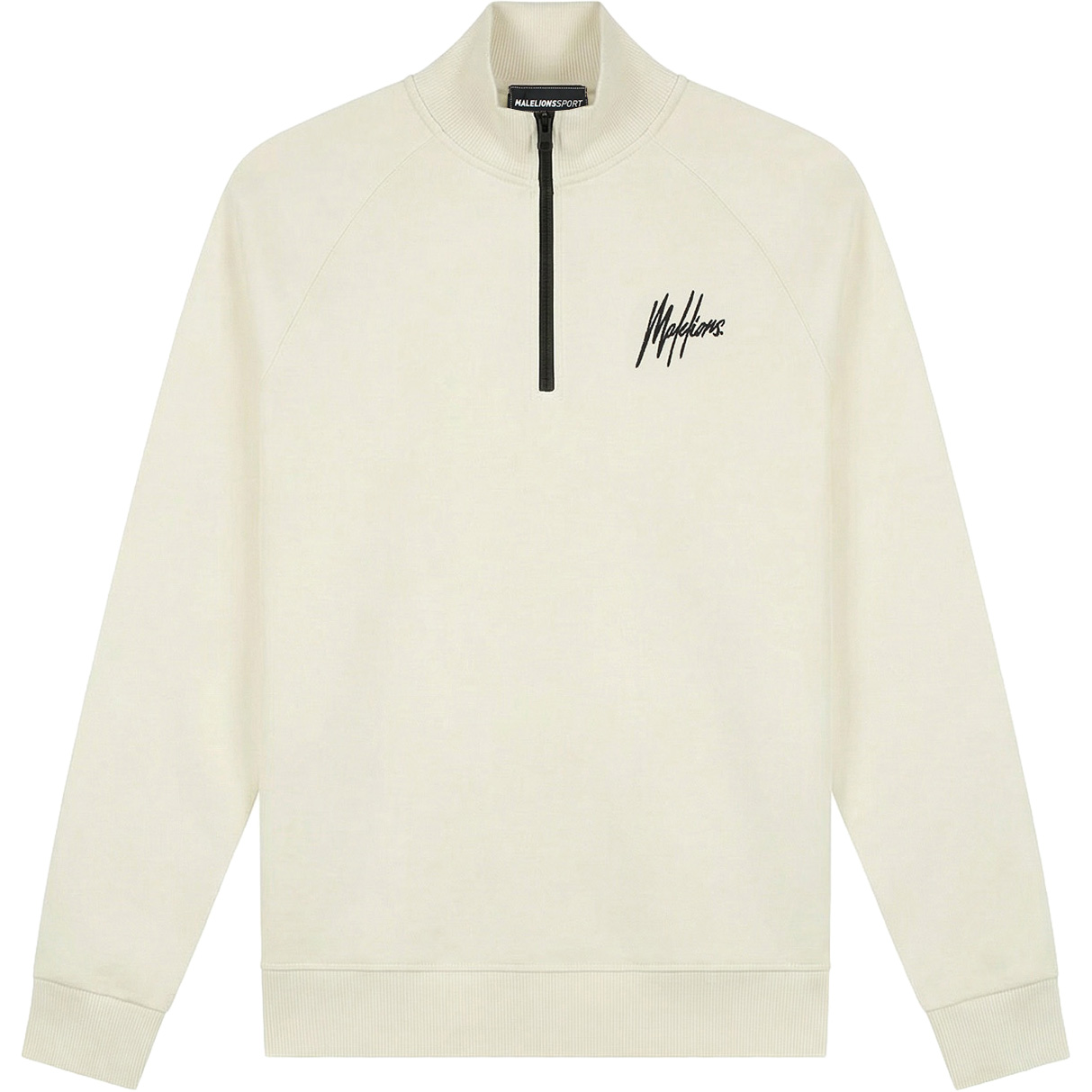 Malelions Sport Logo Raglan sweater heren off-white 