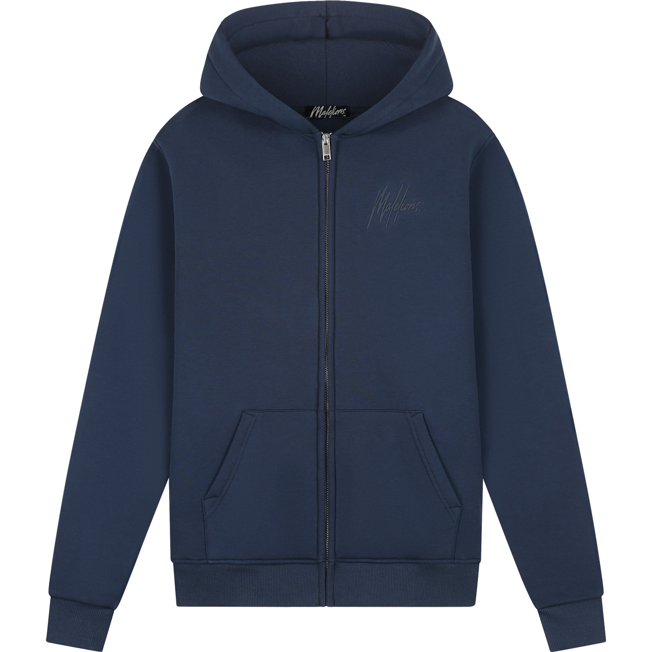 Malelions Striped Signature vest heren navy 
