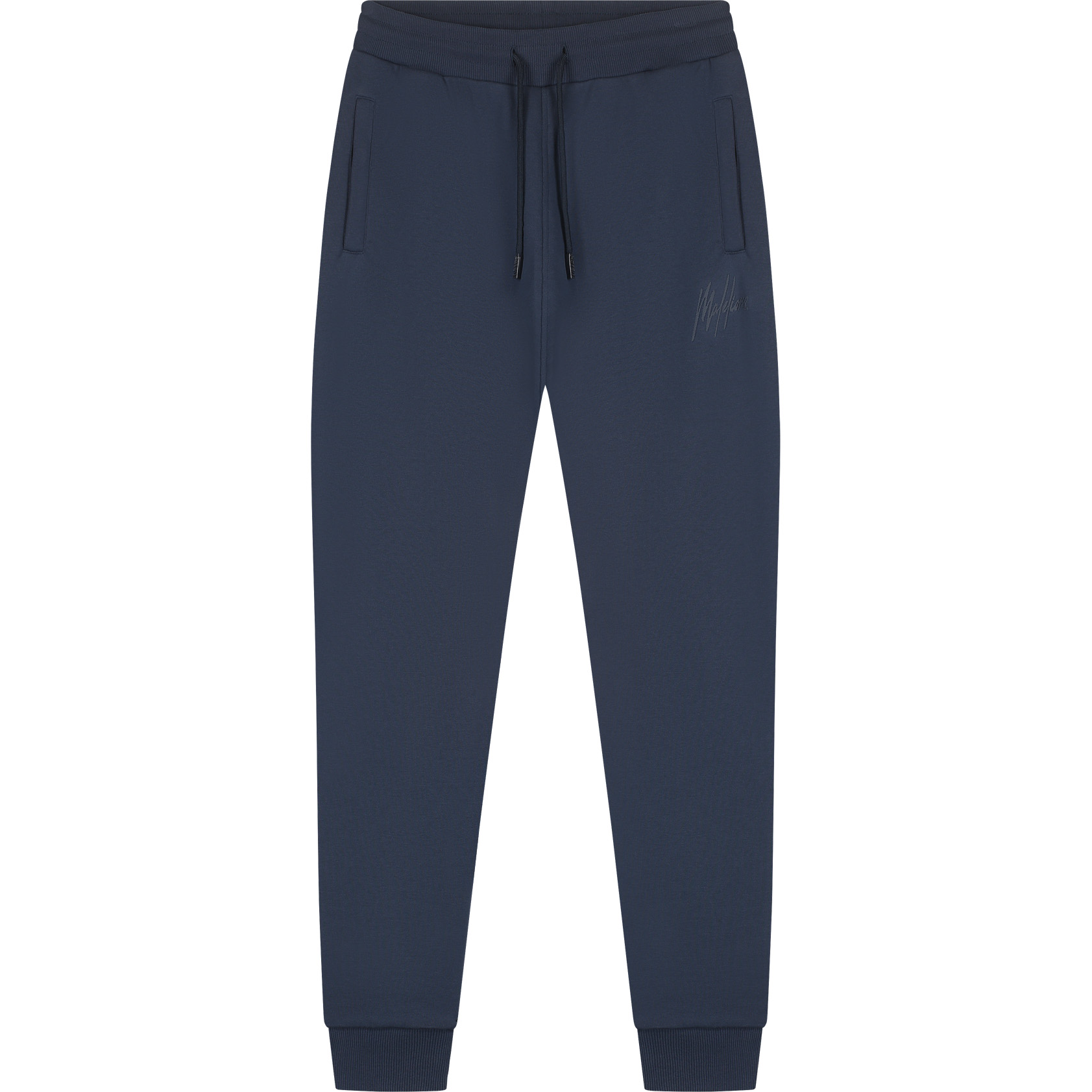 Malelions Striped Signature joggingbroek heren navy 